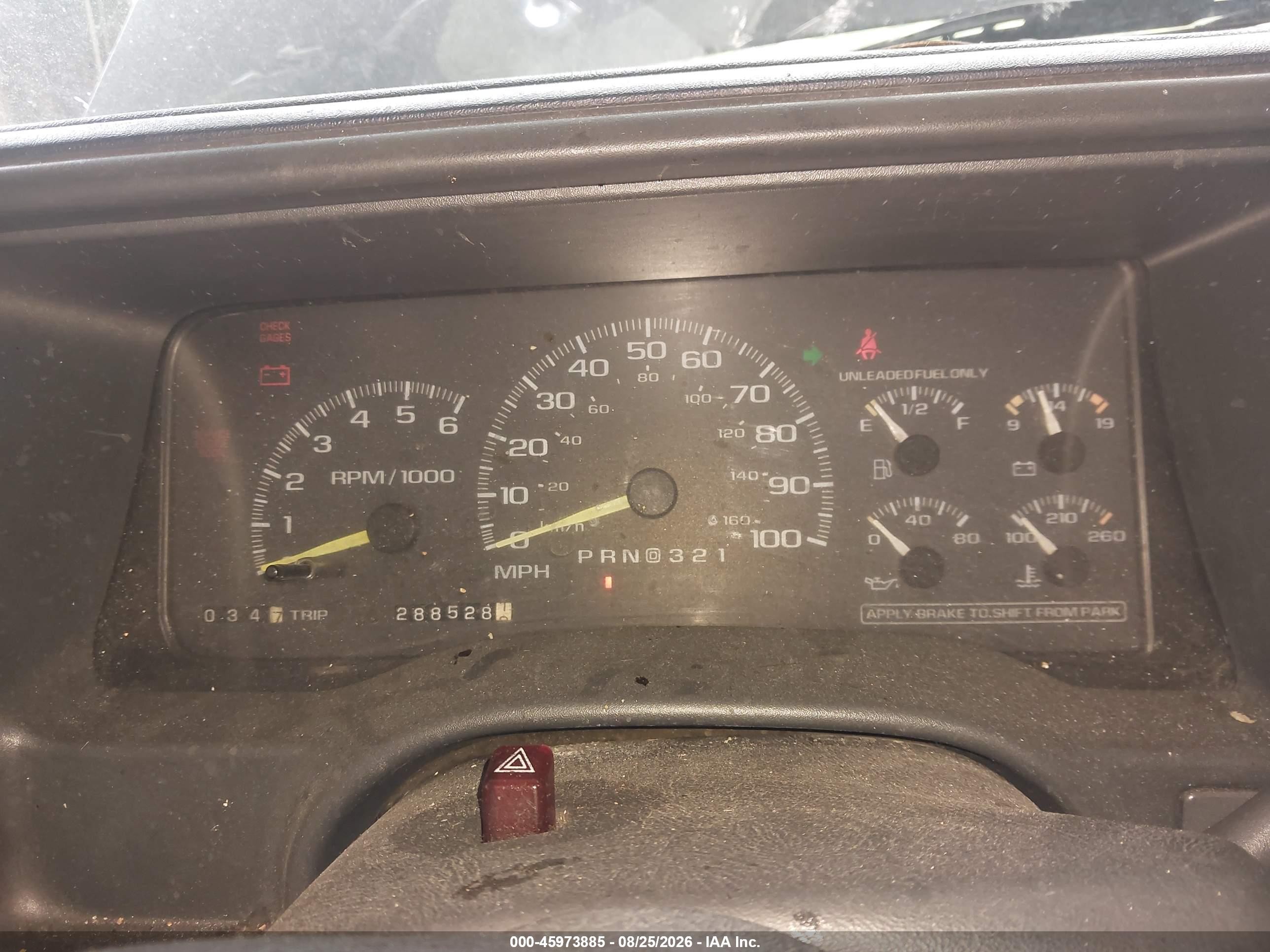 1997 Chevrolet K1500 Fleetside Синий vin: 1GCEK14R7VZ207308