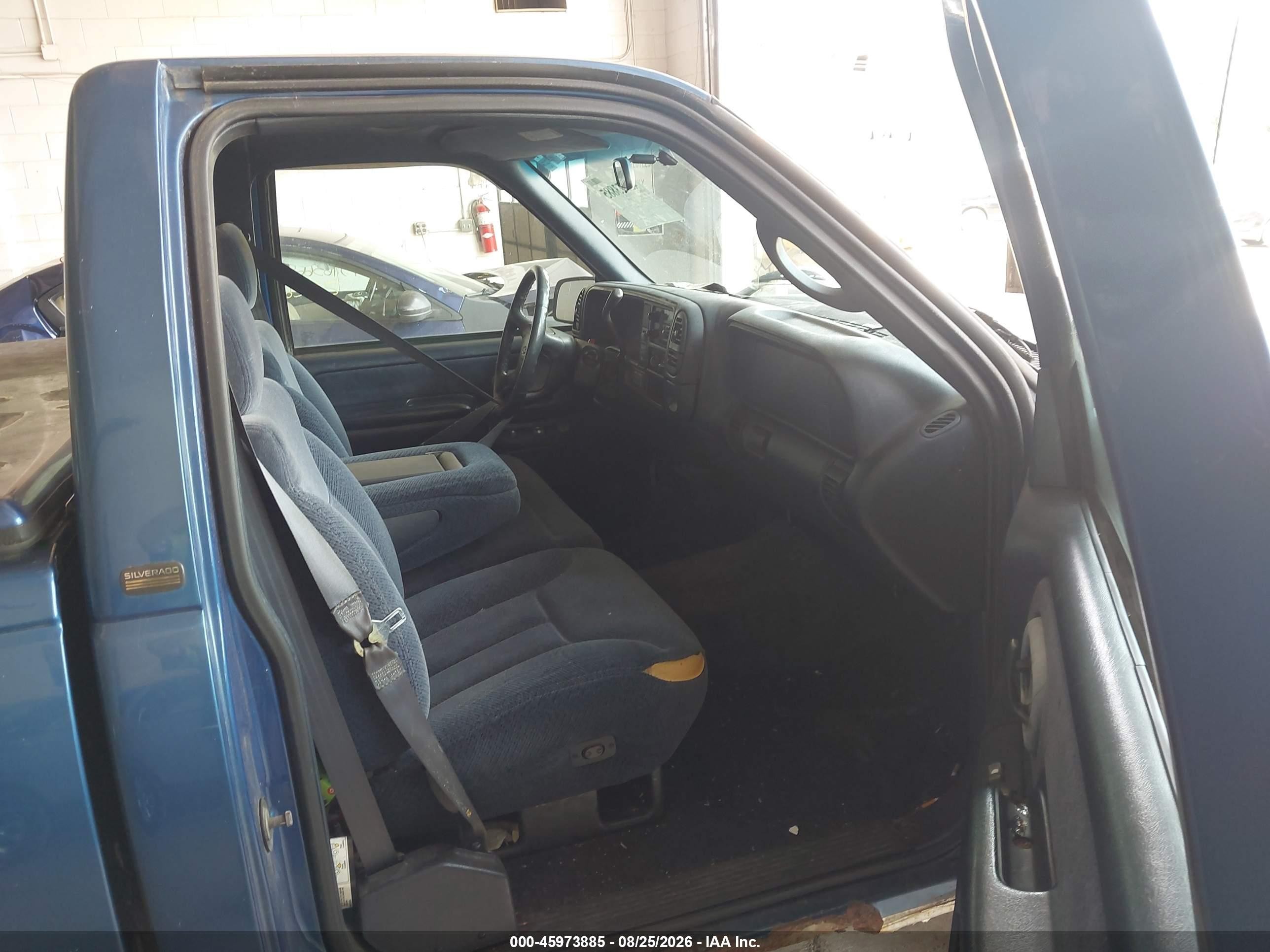 1997 Chevrolet K1500 Fleetside Синий vin: 1GCEK14R7VZ207308