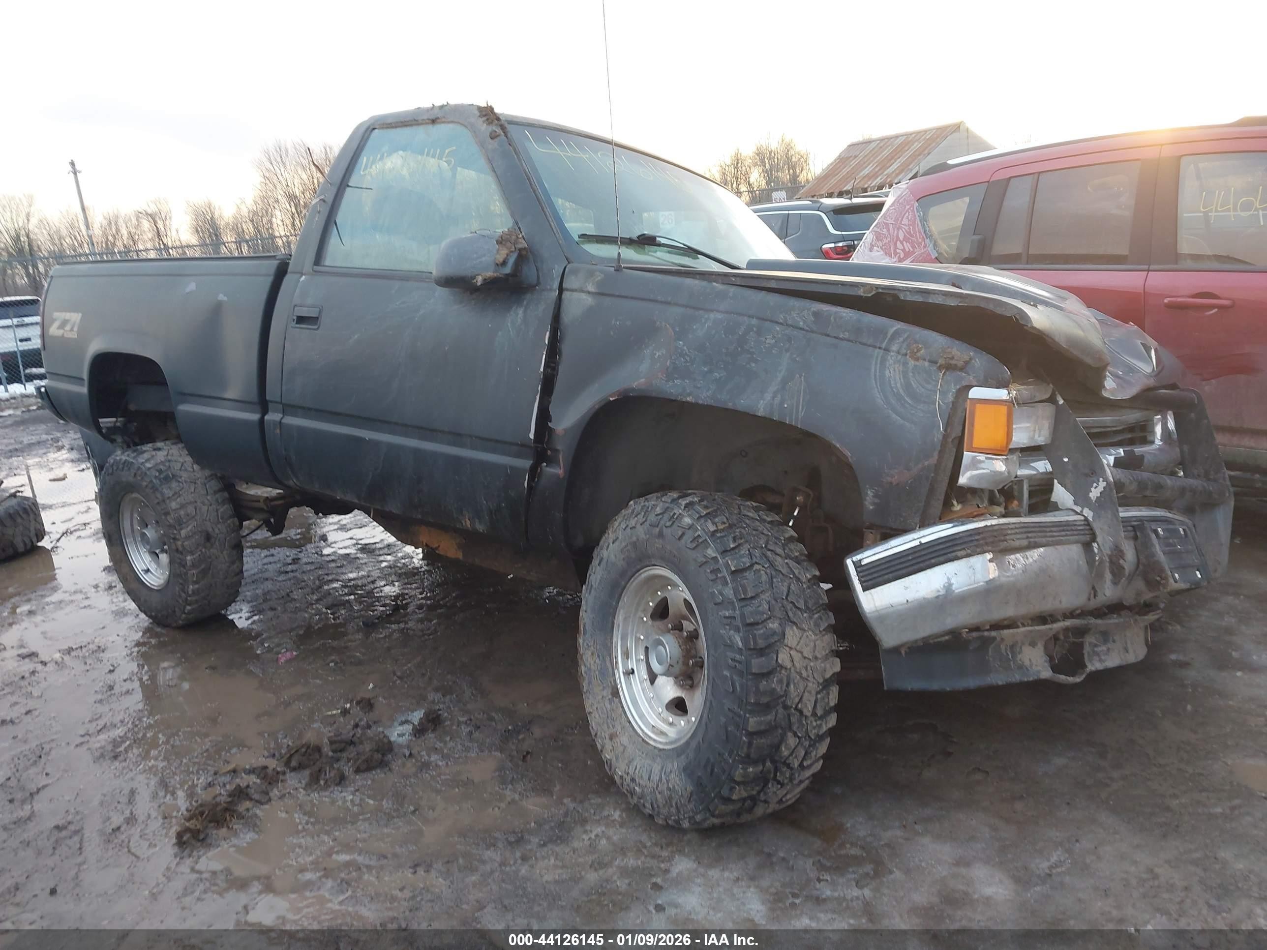 1997 Chevrolet K1500 Fleetside Black vin: 1GCEK14R7VZ220768
