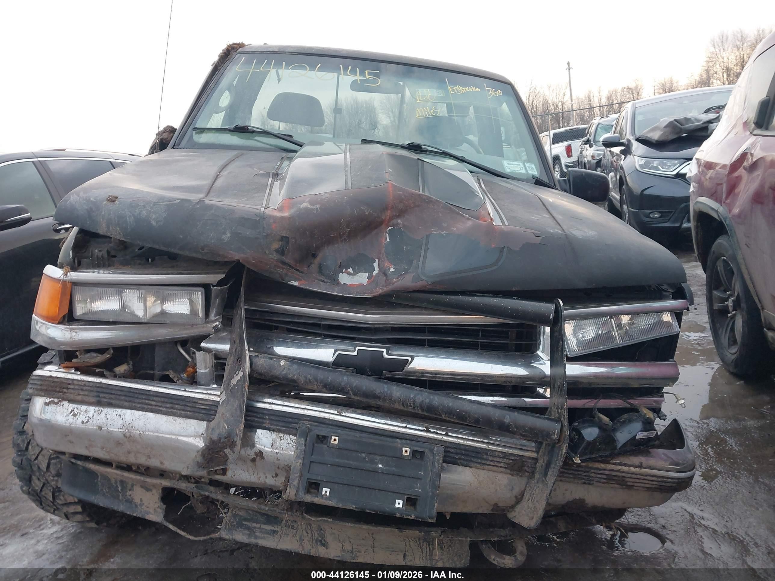 1997 Chevrolet K1500 Fleetside Black vin: 1GCEK14R7VZ220768