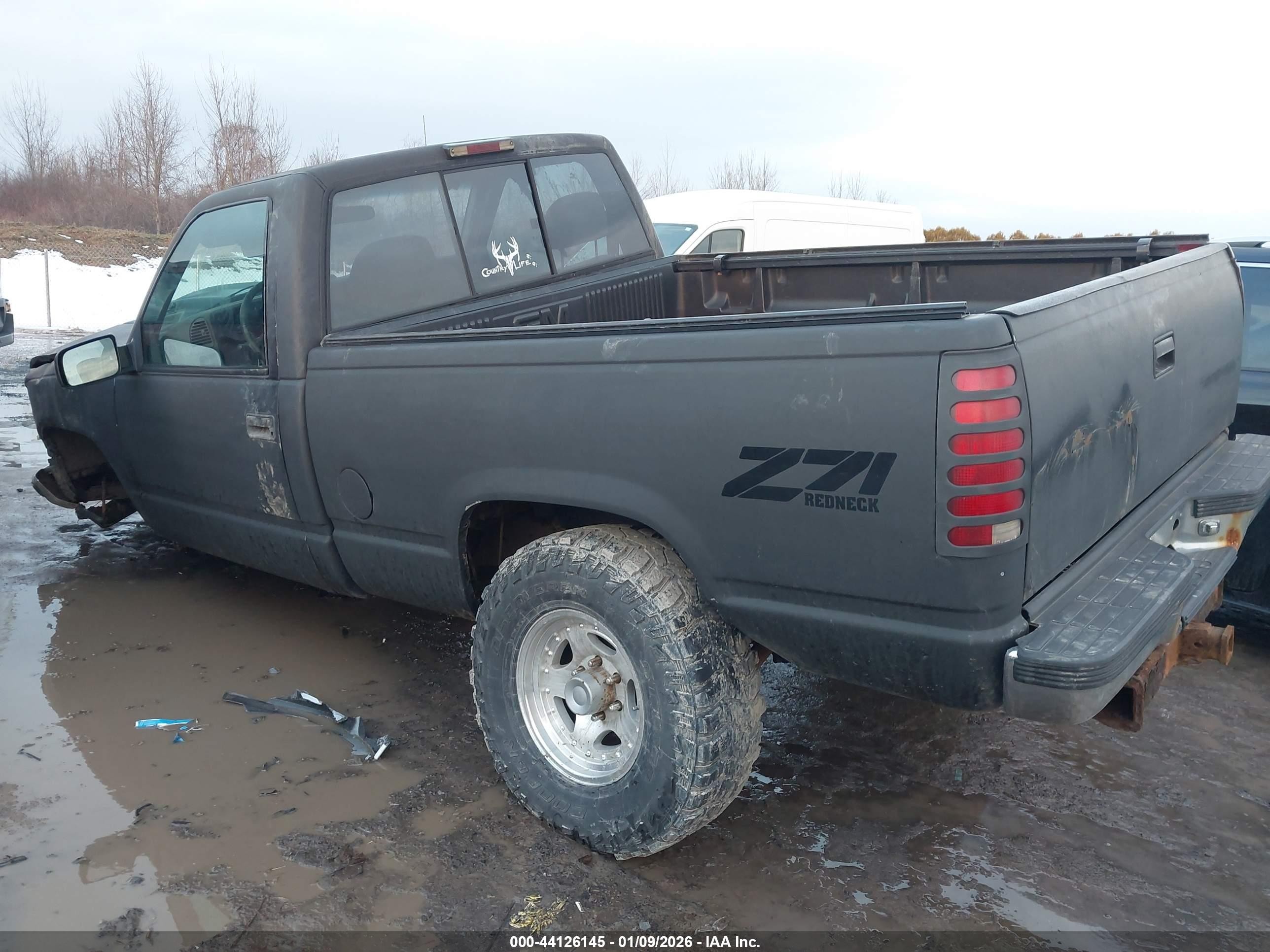 1997 Chevrolet K1500 Fleetside Black vin: 1GCEK14R7VZ220768