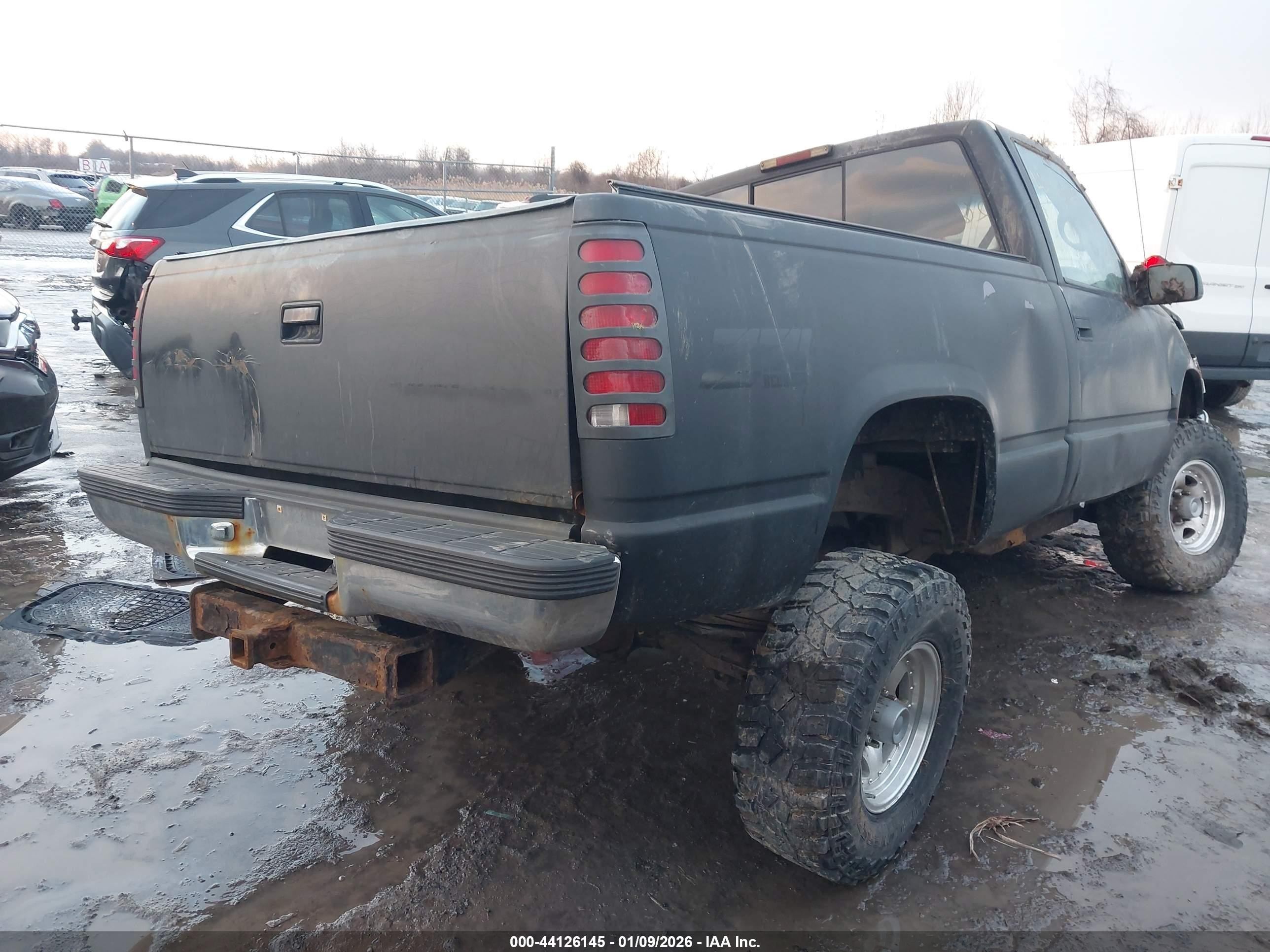 1997 Chevrolet K1500 Fleetside Black vin: 1GCEK14R7VZ220768