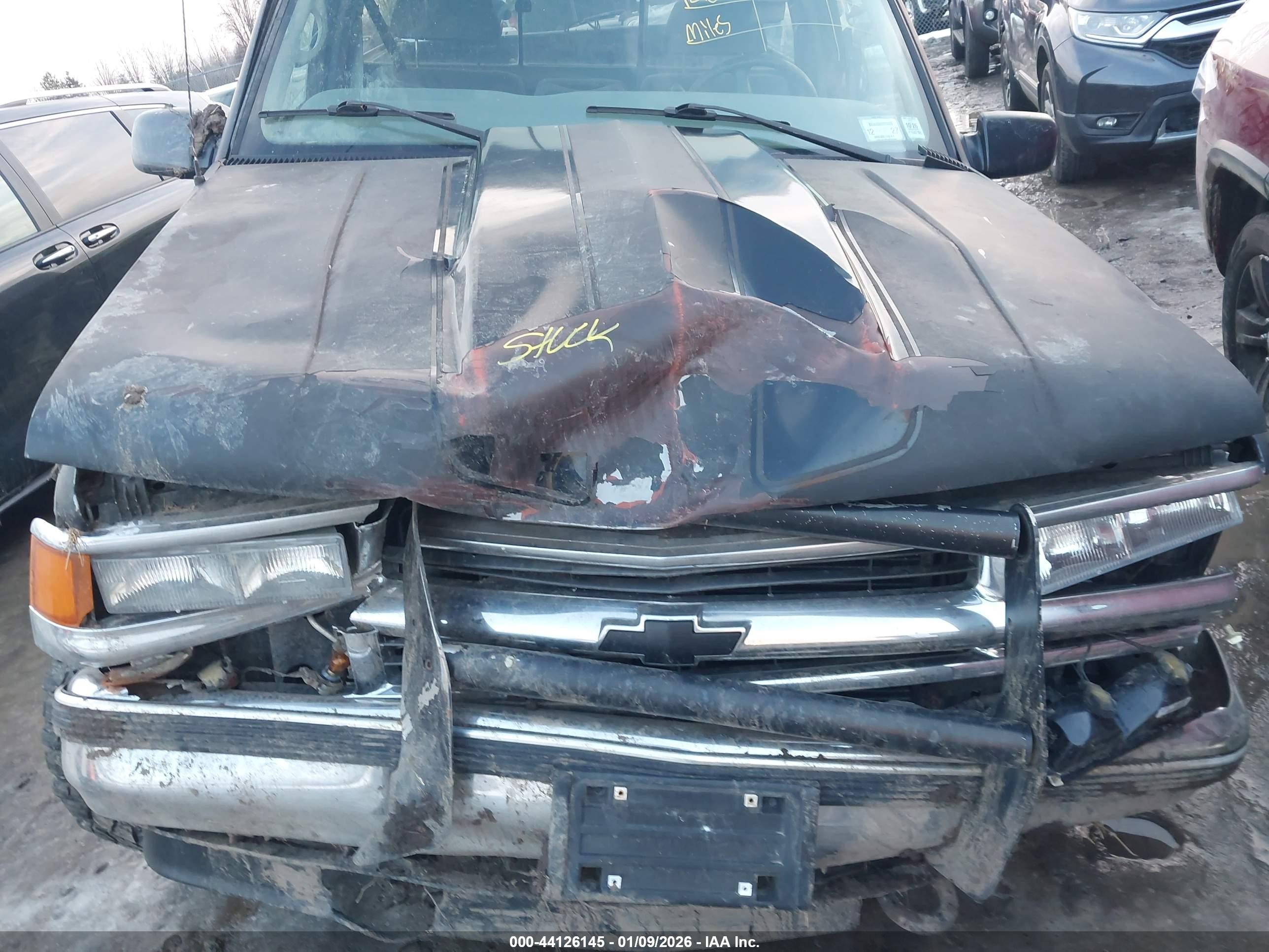 1997 Chevrolet K1500 Fleetside Black vin: 1GCEK14R7VZ220768