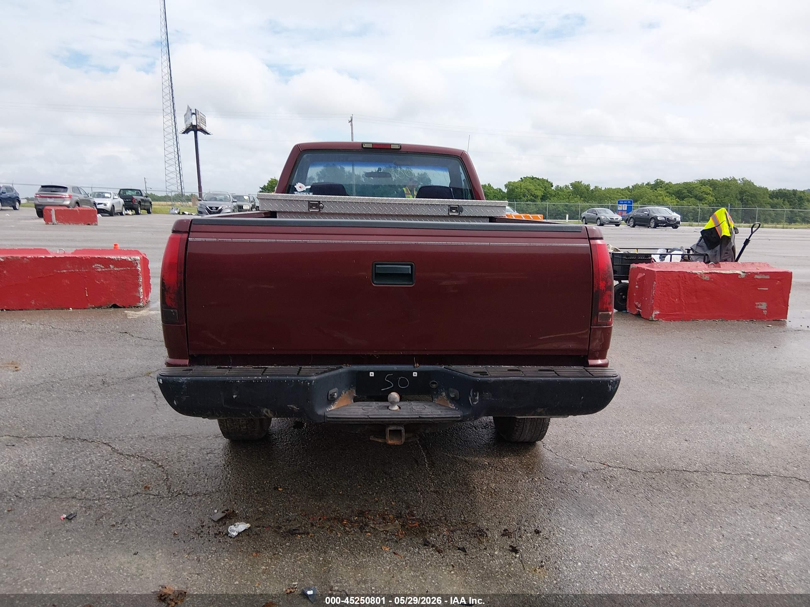 1998 Chevrolet K1500 Fleetside/sportside Red vin: 1GCEK14R8WE172321