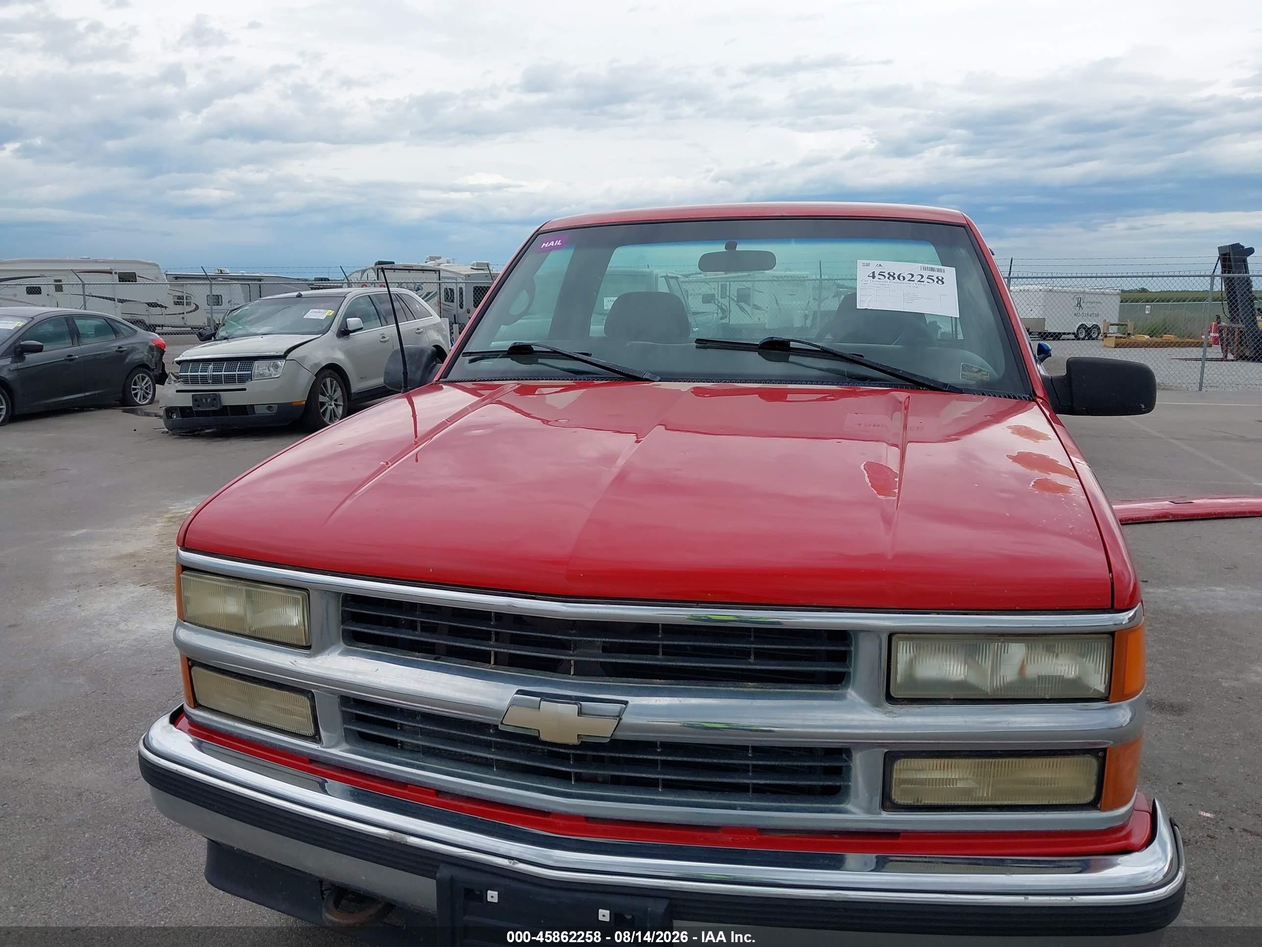 1998 Chevrolet C/k 1500 Fleetside Red vin: 1GCEK14R8WZ104920