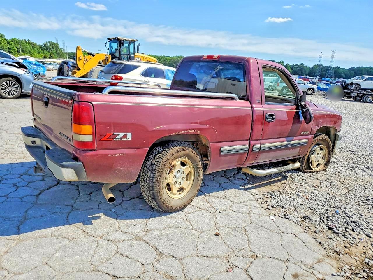 2002 Chevrolet Silverado K1500 Burgundy vin: 1GCEK14T02Z286764