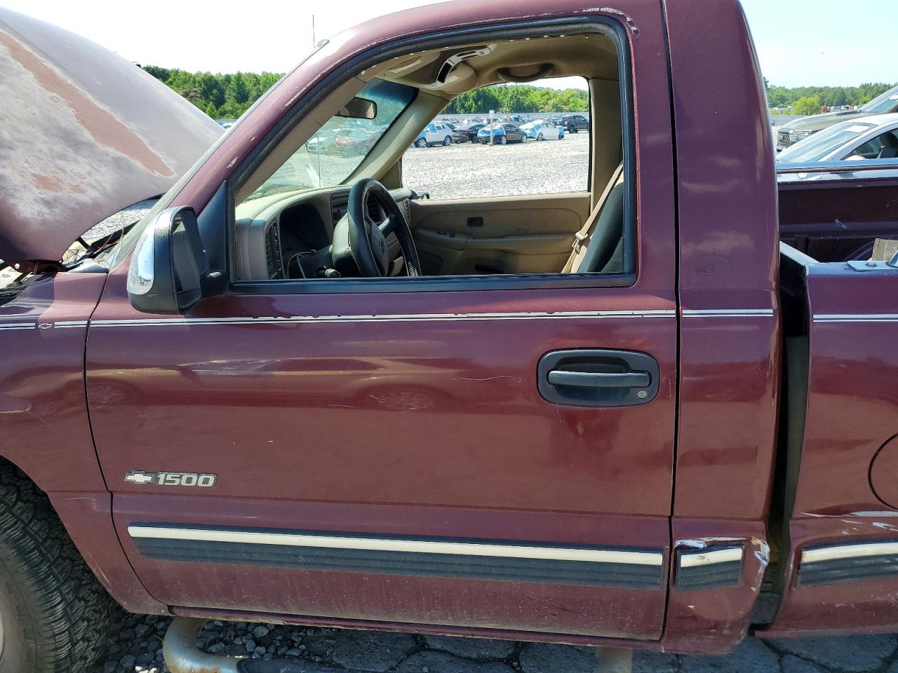 2002 Chevrolet Silverado K1500 Burgundy vin: 1GCEK14T02Z286764