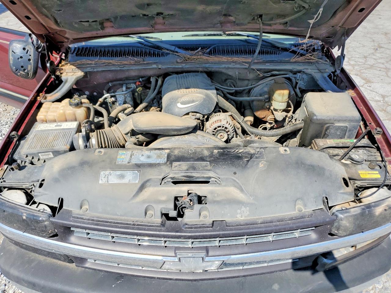 2002 Chevrolet Silverado K1500 Burgundy vin: 1GCEK14T02Z286764