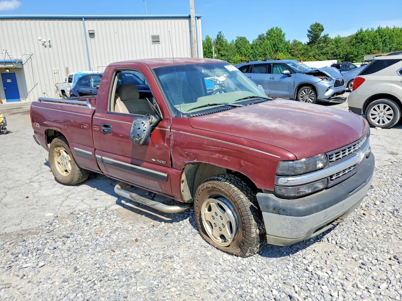 2002 Chevrolet Silverado K1500 Burgundy vin: 1GCEK14T02Z286764
