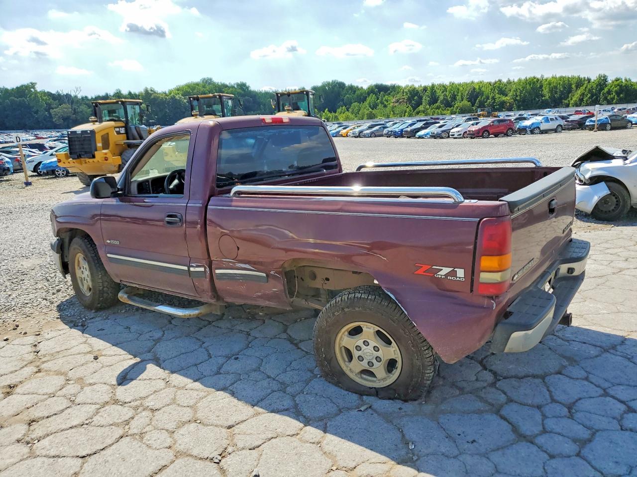 2002 Chevrolet Silverado K1500 Burgundy vin: 1GCEK14T02Z286764