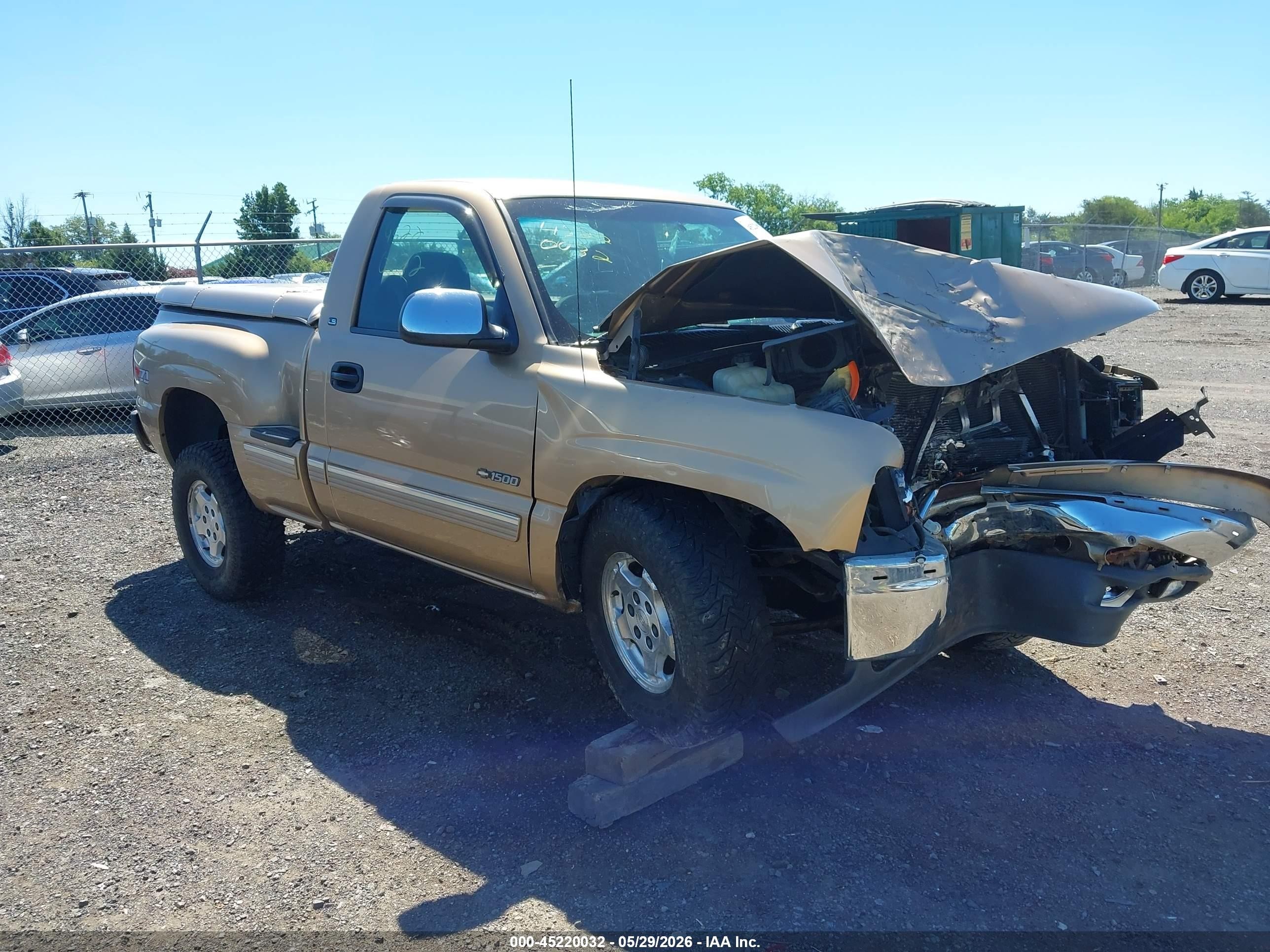 2000 Chevrolet Silverado 1500 Ls Gold vin: 1GCEK14T1YZ272638