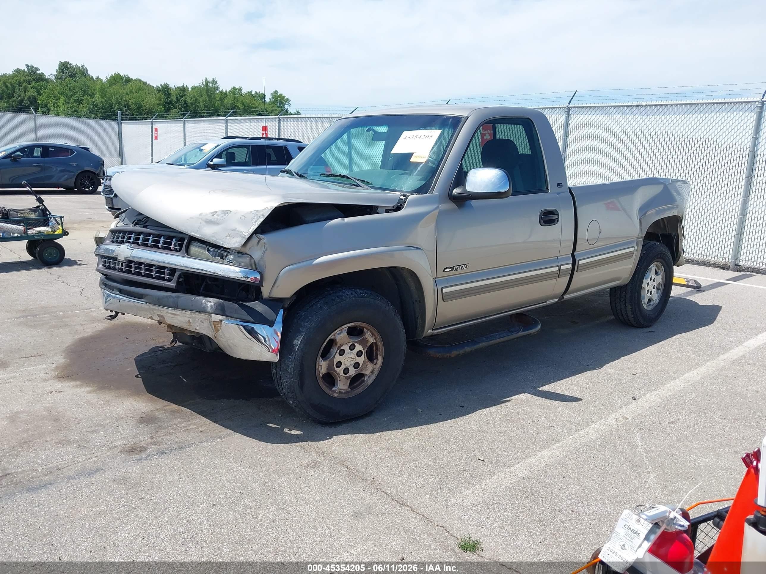 2002 Chevrolet Silverado 1500 Ls Серый vin: 1GCEK14T22Z141497
