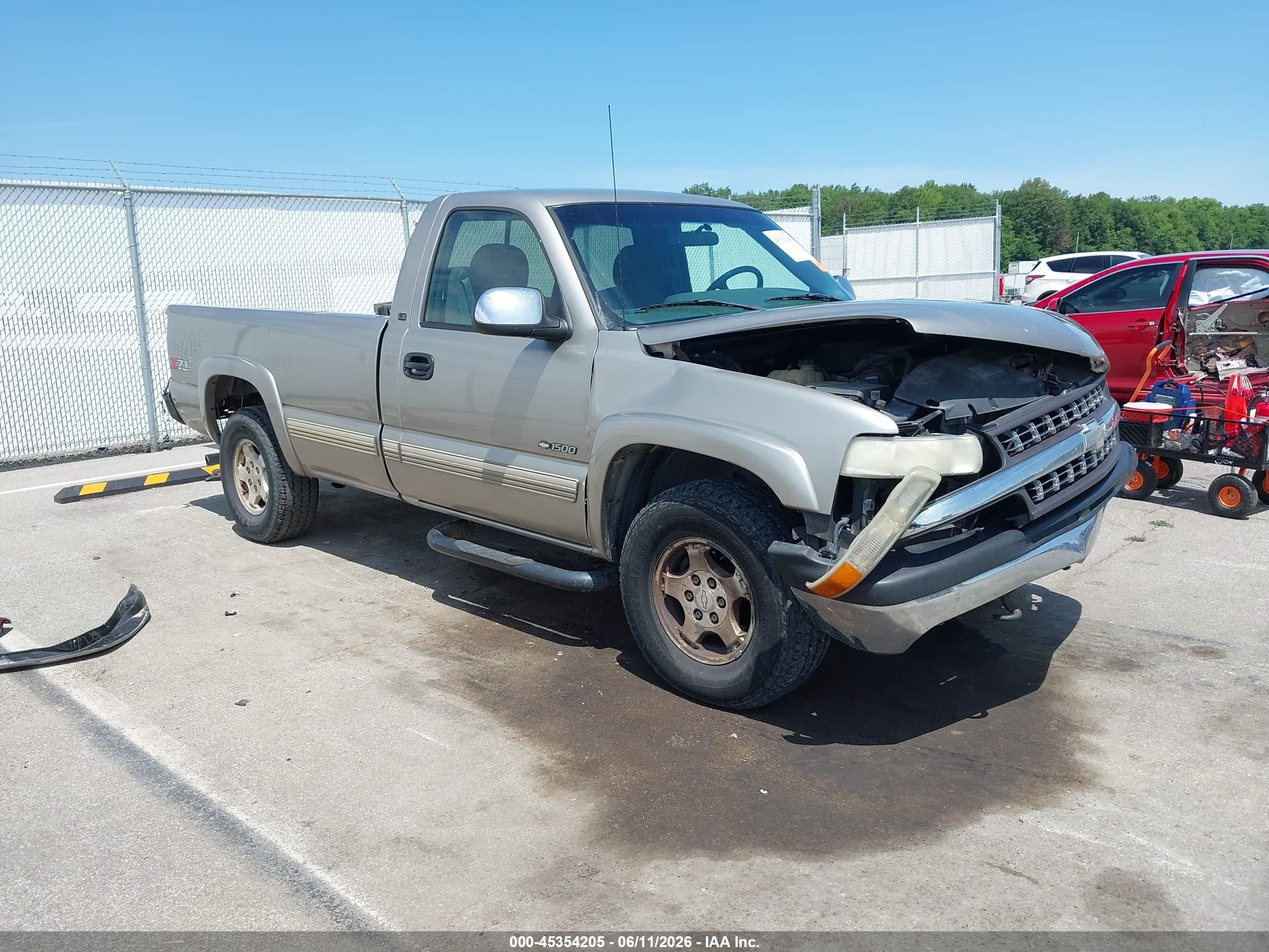 2002 Chevrolet Silverado 1500 Ls Серый vin: 1GCEK14T22Z141497