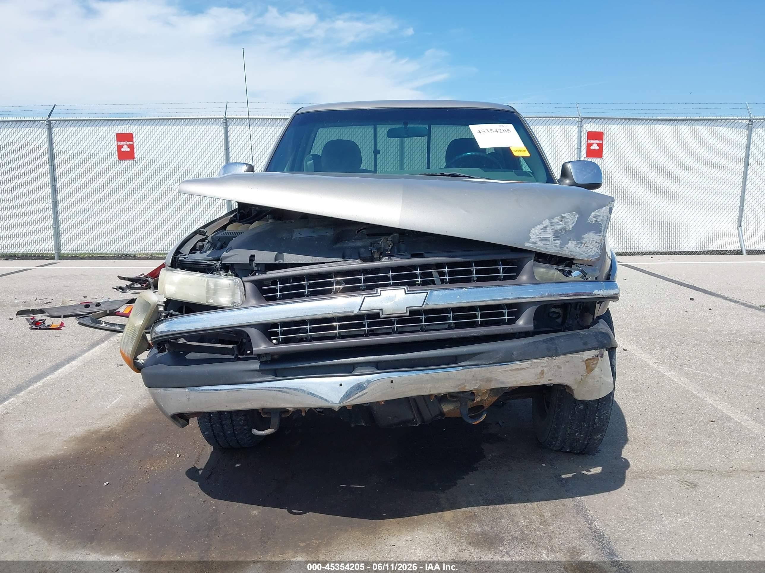 2002 Chevrolet Silverado 1500 Ls Серый vin: 1GCEK14T22Z141497