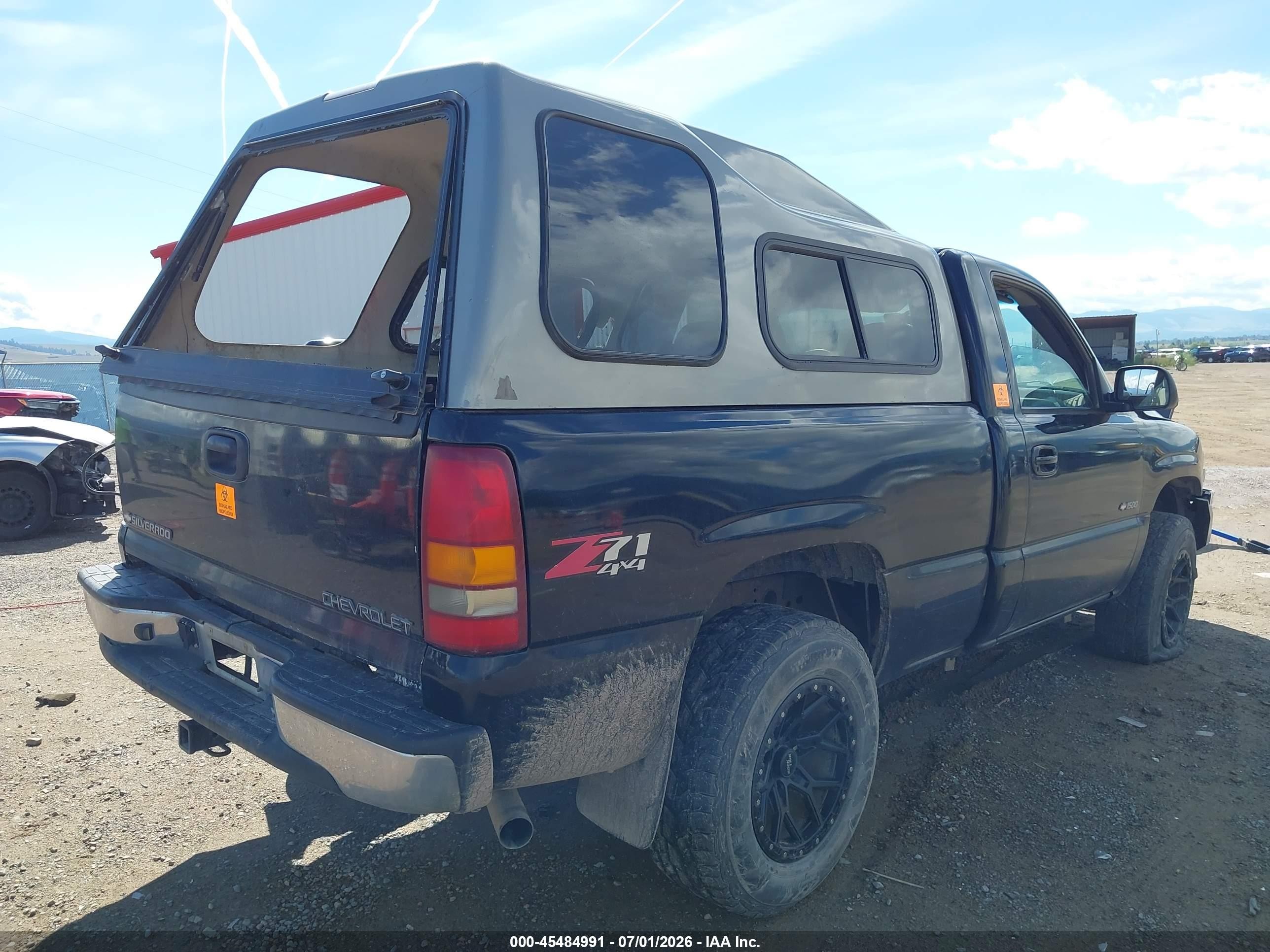 2000 Chevrolet Silverado 1500 Ls Black vin: 1GCEK14T2YZ125129