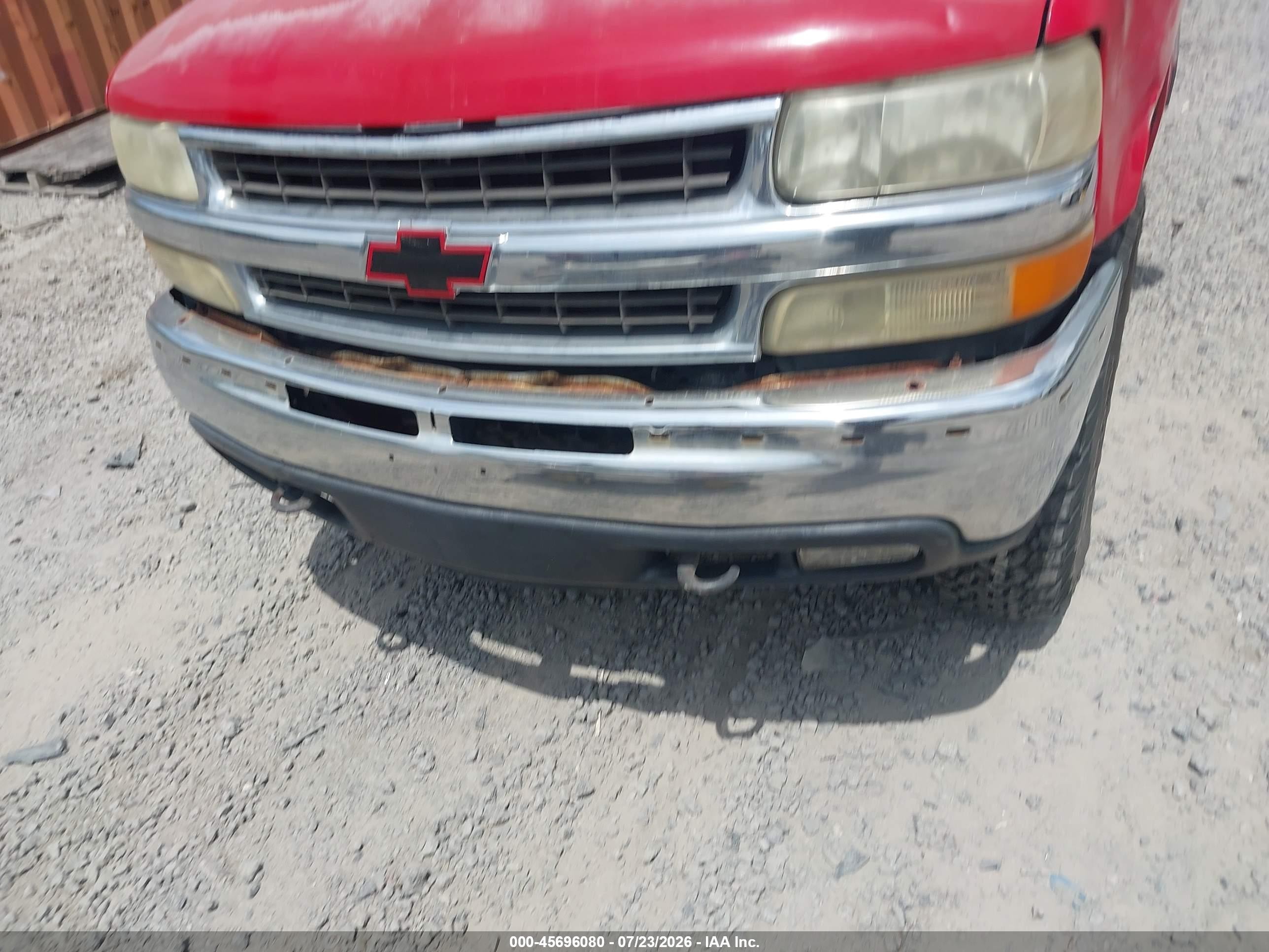 2001 Chevrolet Silverado 1500 Ls Red vin: 1GCEK14T31Z132337