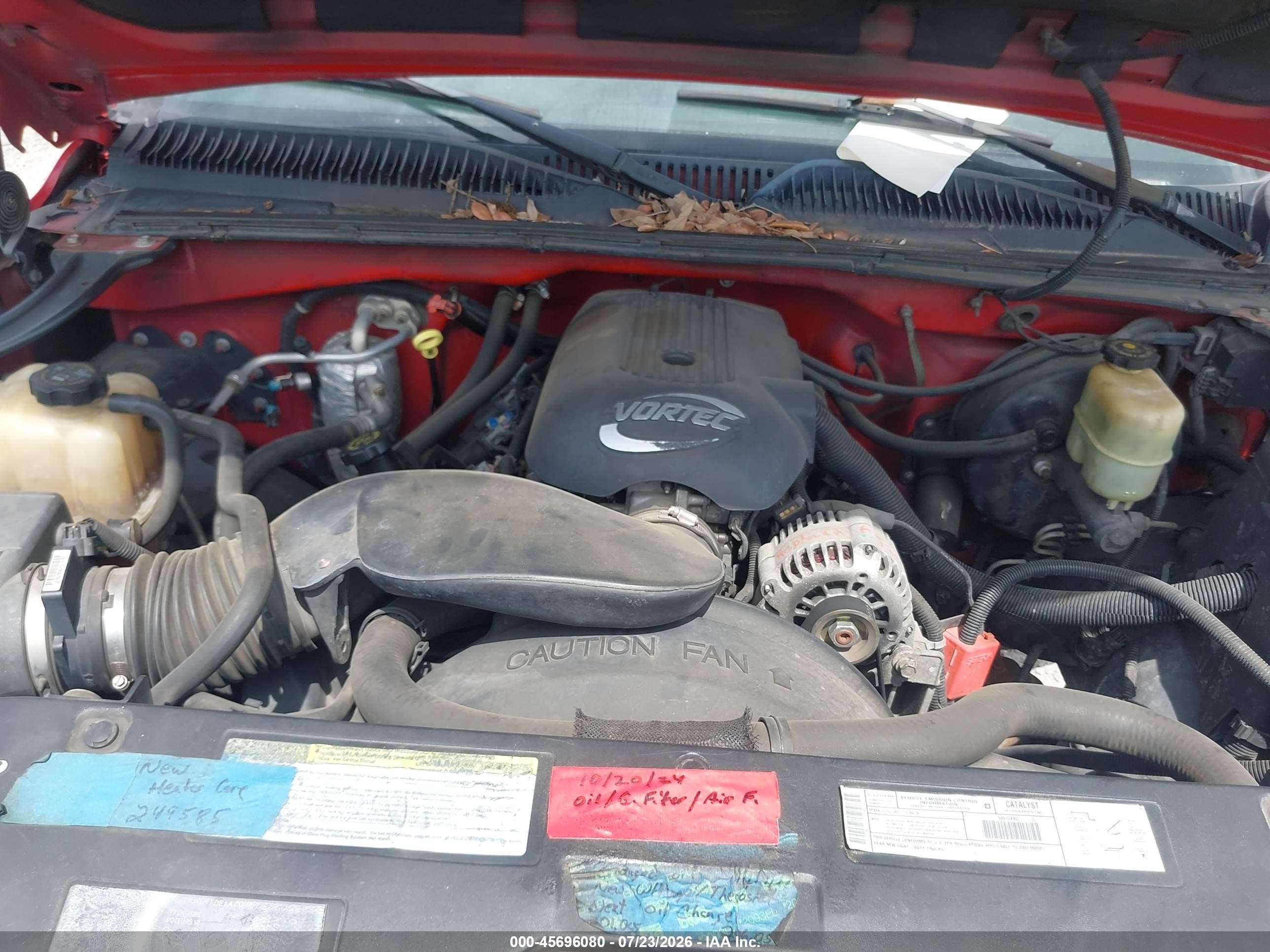 2001 Chevrolet Silverado 1500 Ls Red vin: 1GCEK14T31Z132337