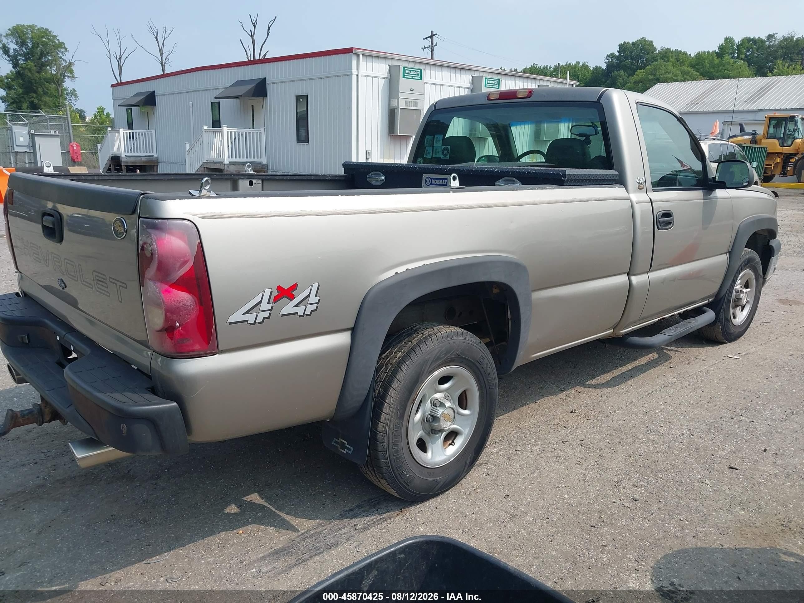 2003 Chevrolet Silverado 1500 Work Truck Gold vin: 1GCEK14T33Z167012