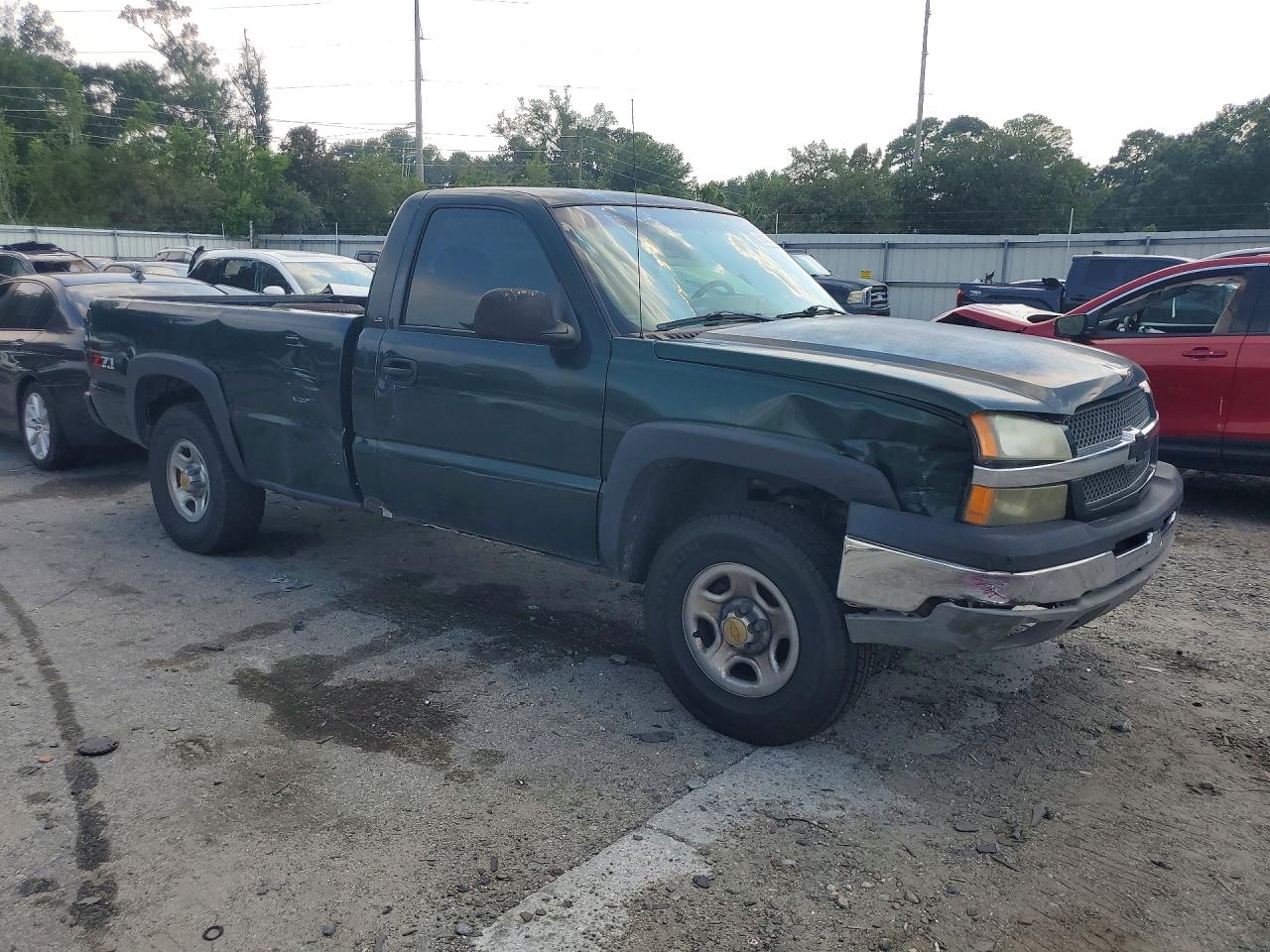 2003 Chevrolet Silverado K1500 Green vin: 1GCEK14T33Z267451