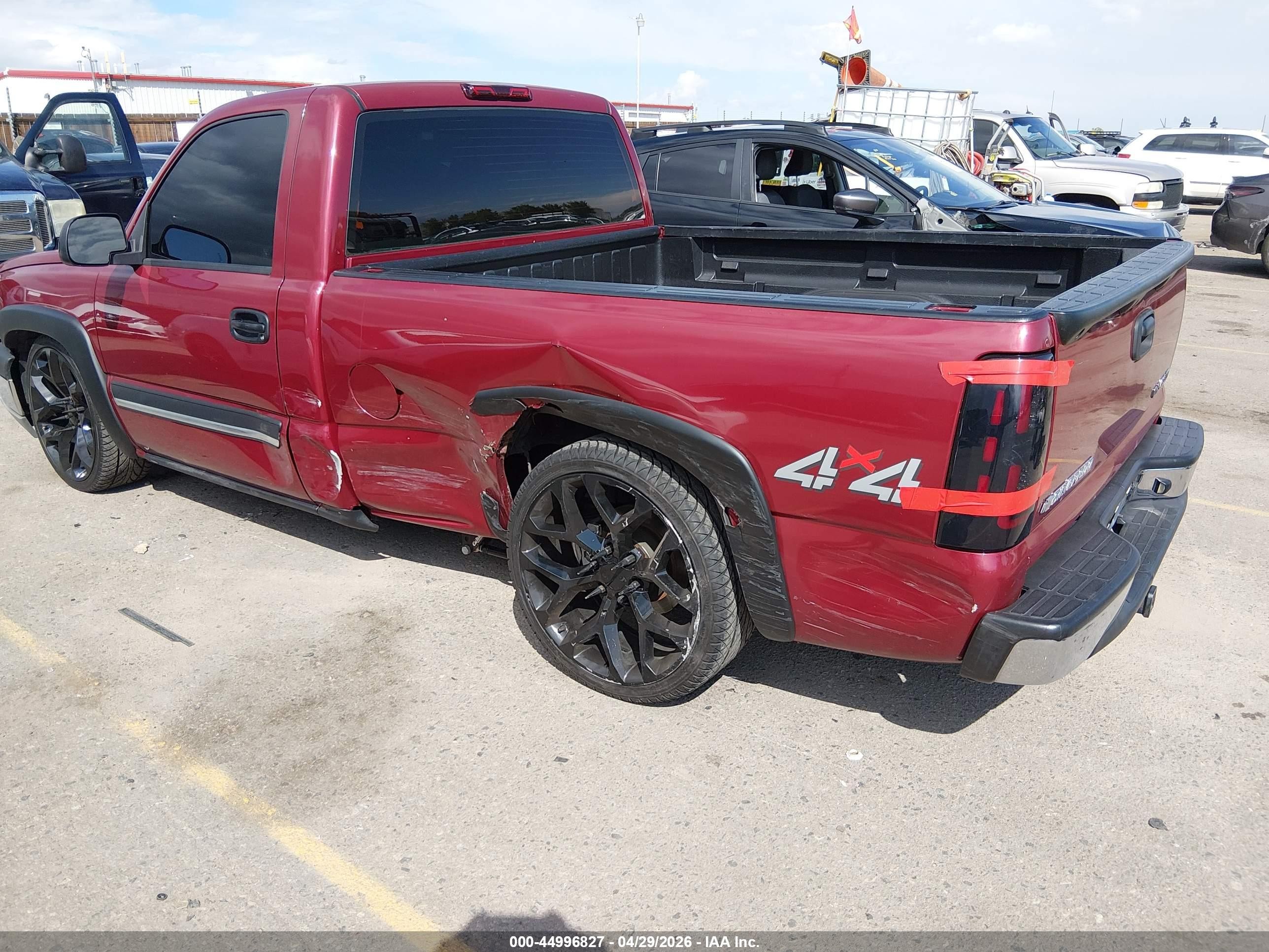2004 Chevrolet Silverado 1500 Ls Burgundy vin: 1GCEK14T34Z224682