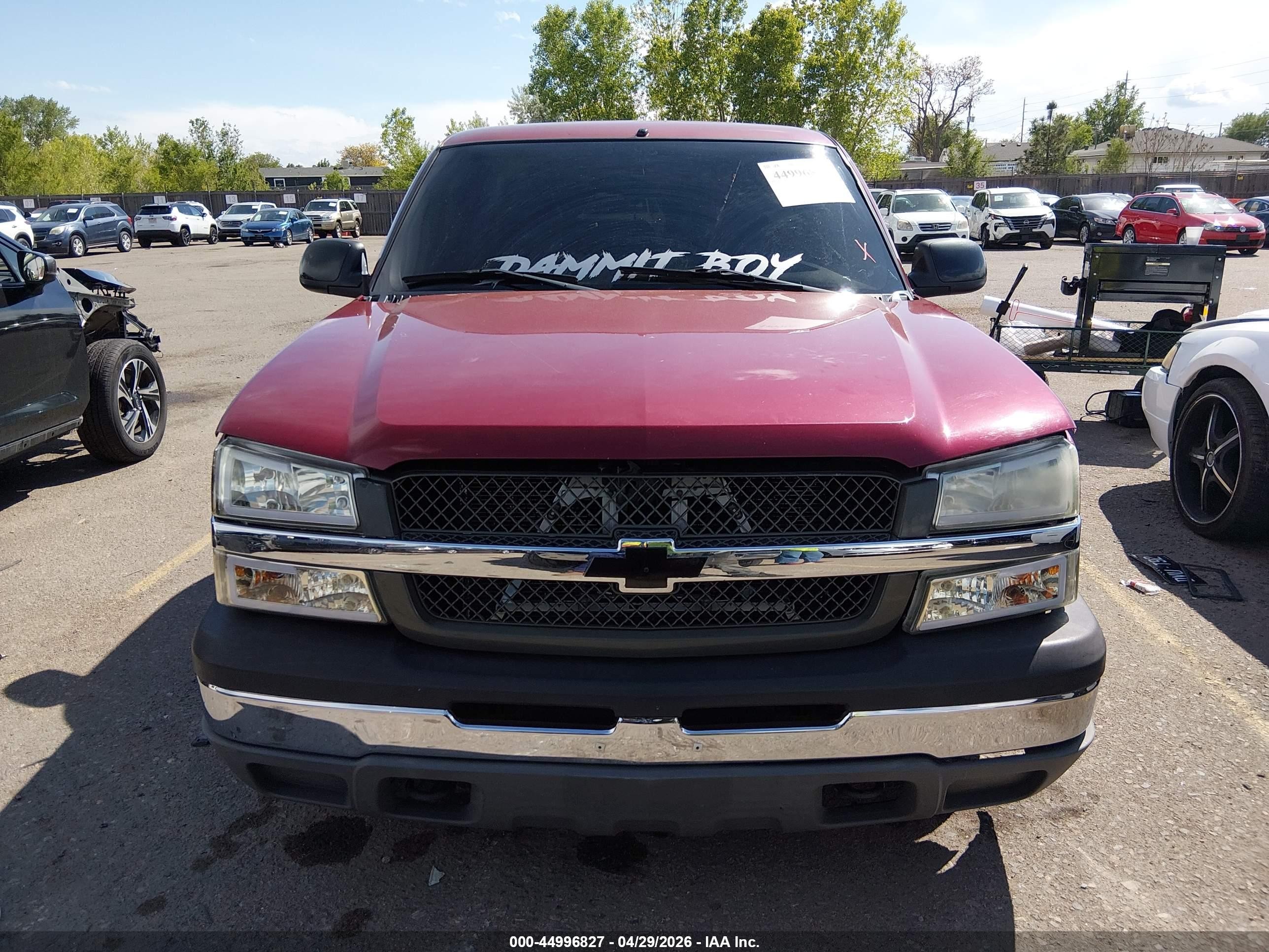 2004 Chevrolet Silverado 1500 Ls Burgundy vin: 1GCEK14T34Z224682