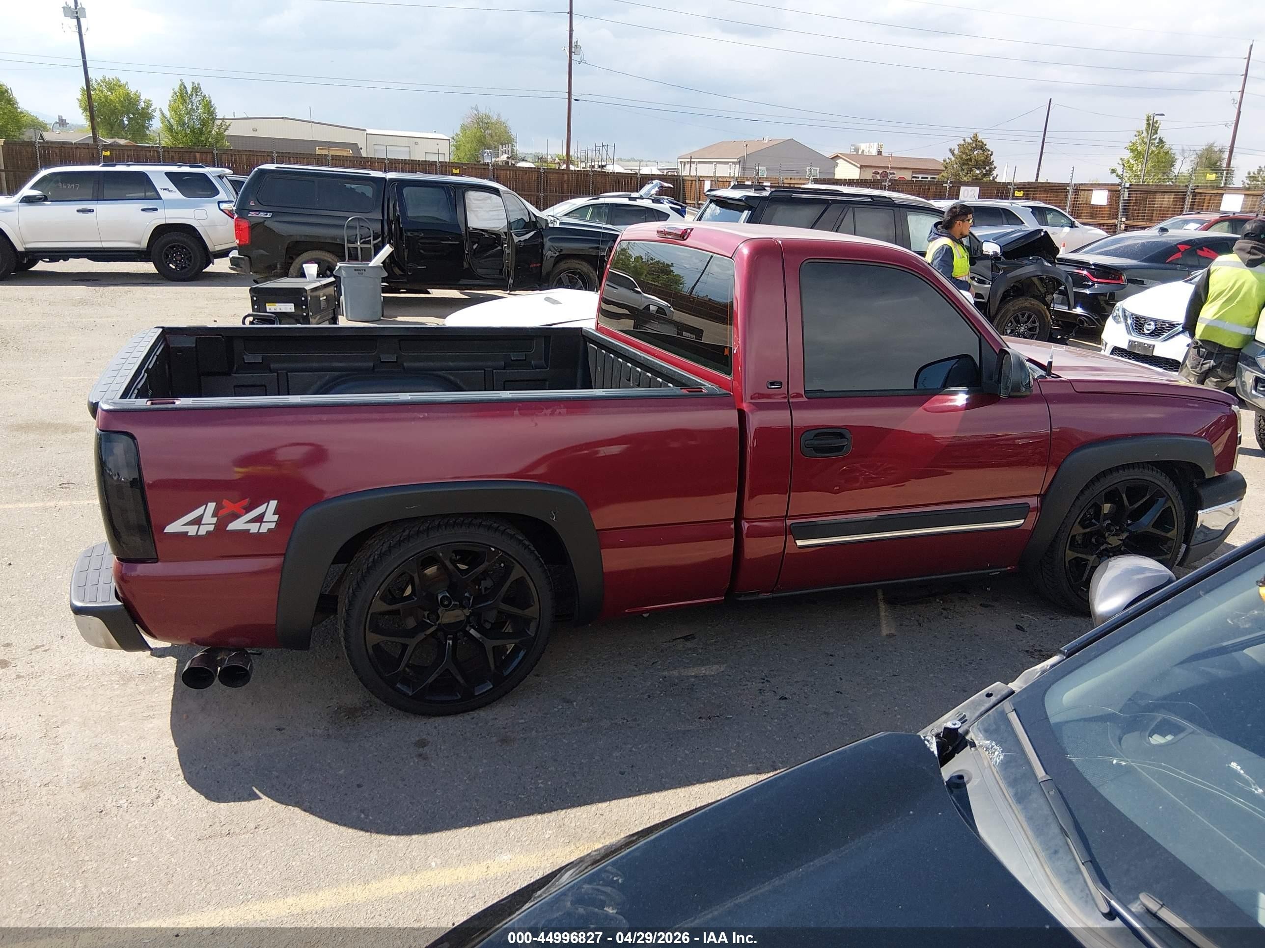 2004 Chevrolet Silverado 1500 Ls Burgundy vin: 1GCEK14T34Z224682