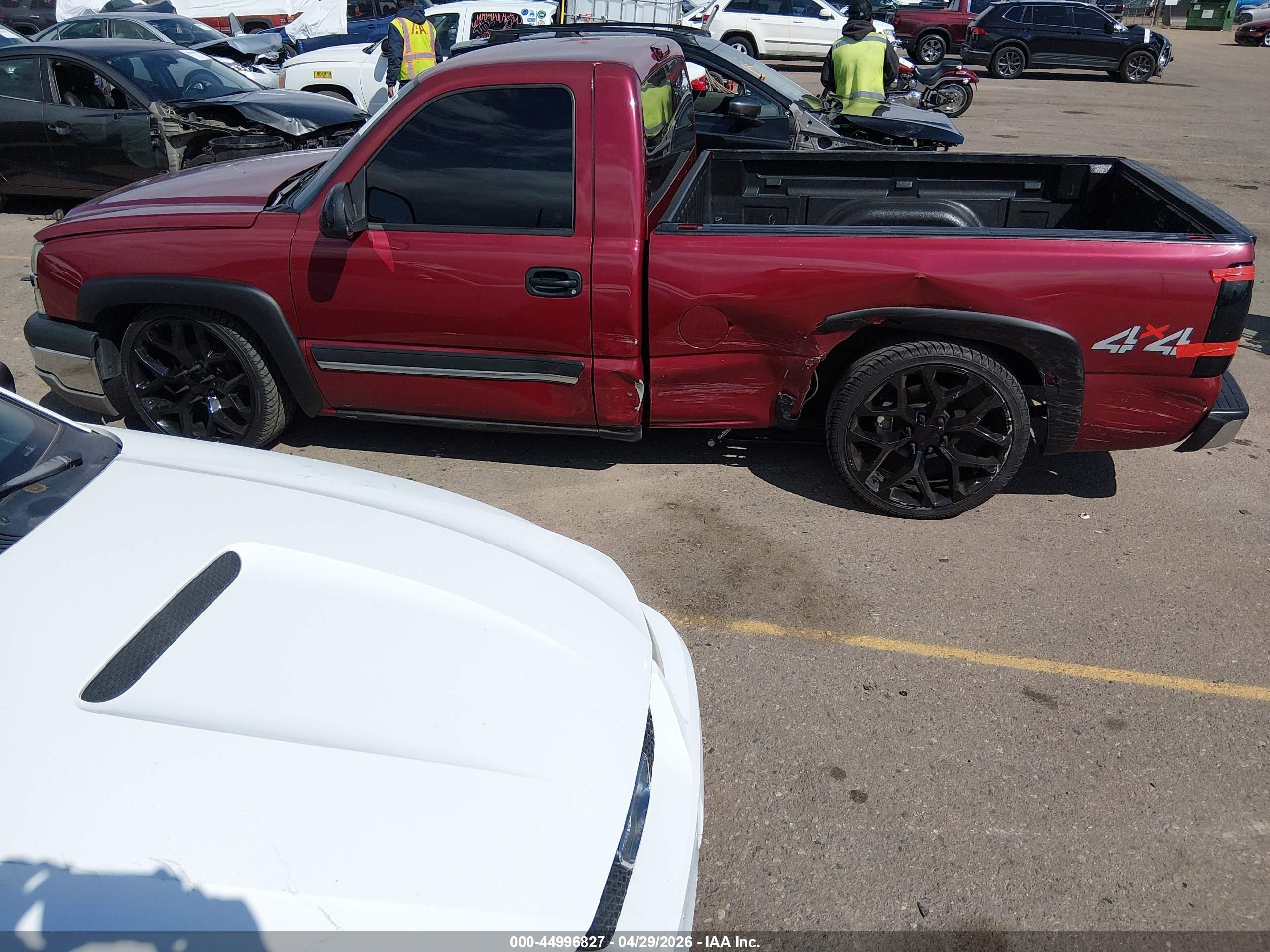 2004 Chevrolet Silverado 1500 Ls Burgundy vin: 1GCEK14T34Z224682