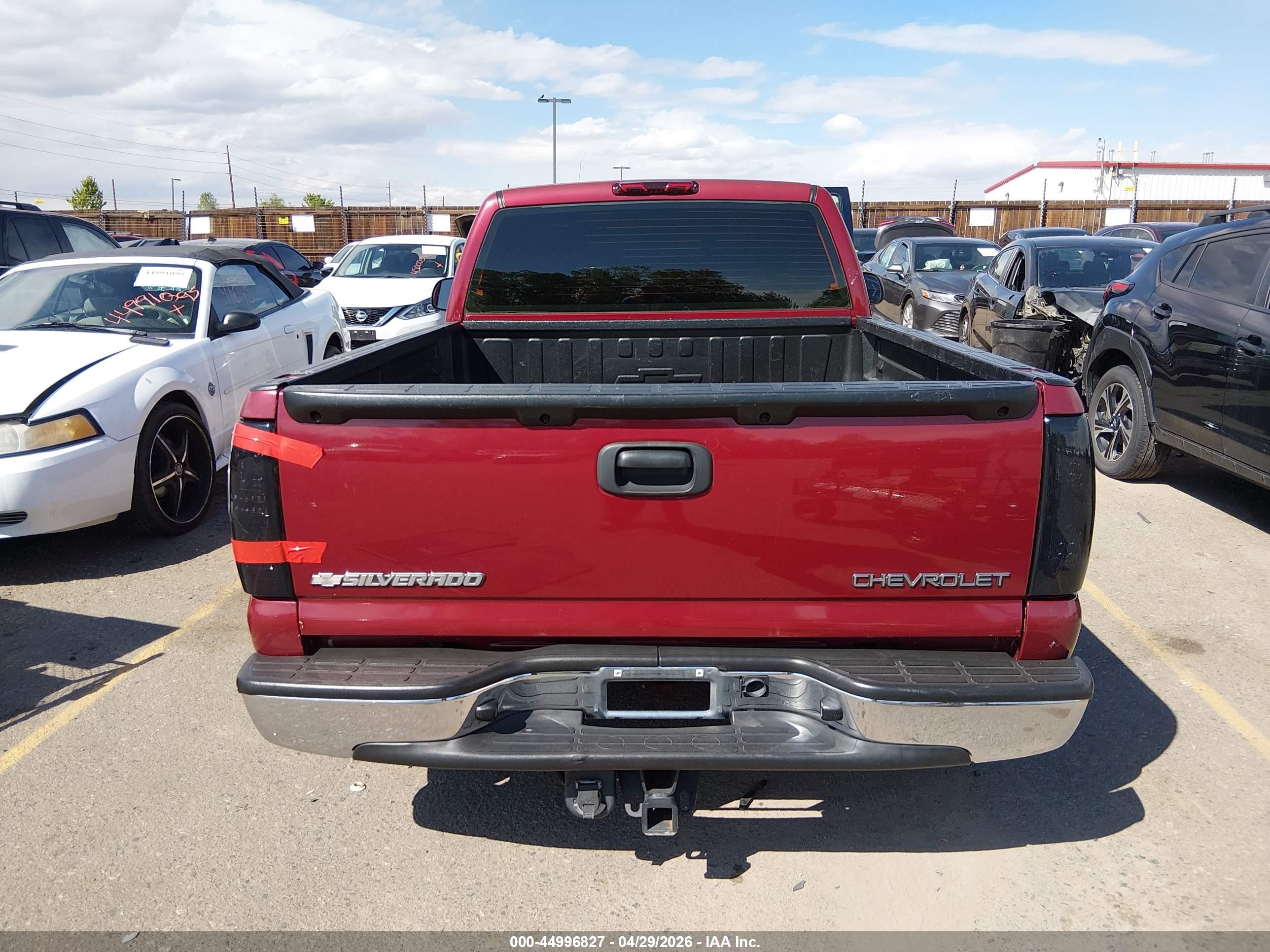 2004 Chevrolet Silverado 1500 Ls Burgundy vin: 1GCEK14T34Z224682