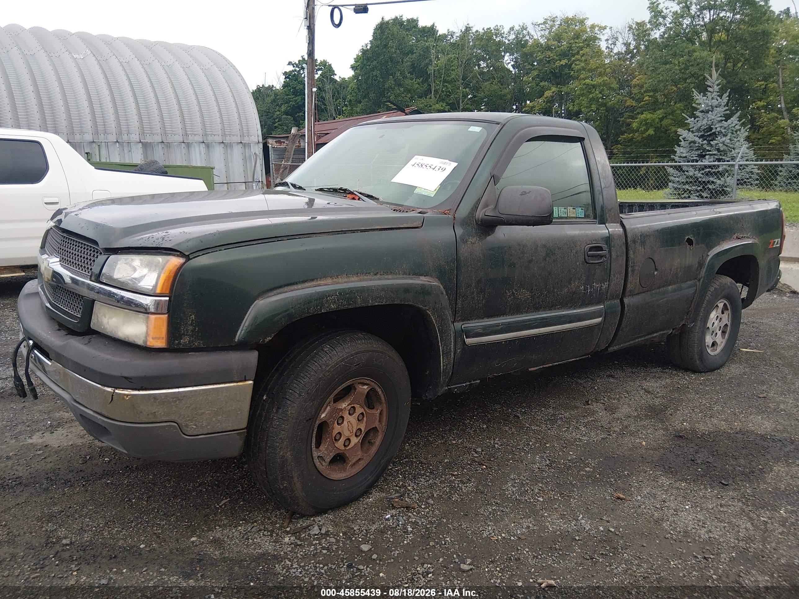 2004 Chevrolet Silverado 1500 Z71 Green vin: 1GCEK14T34Z288365