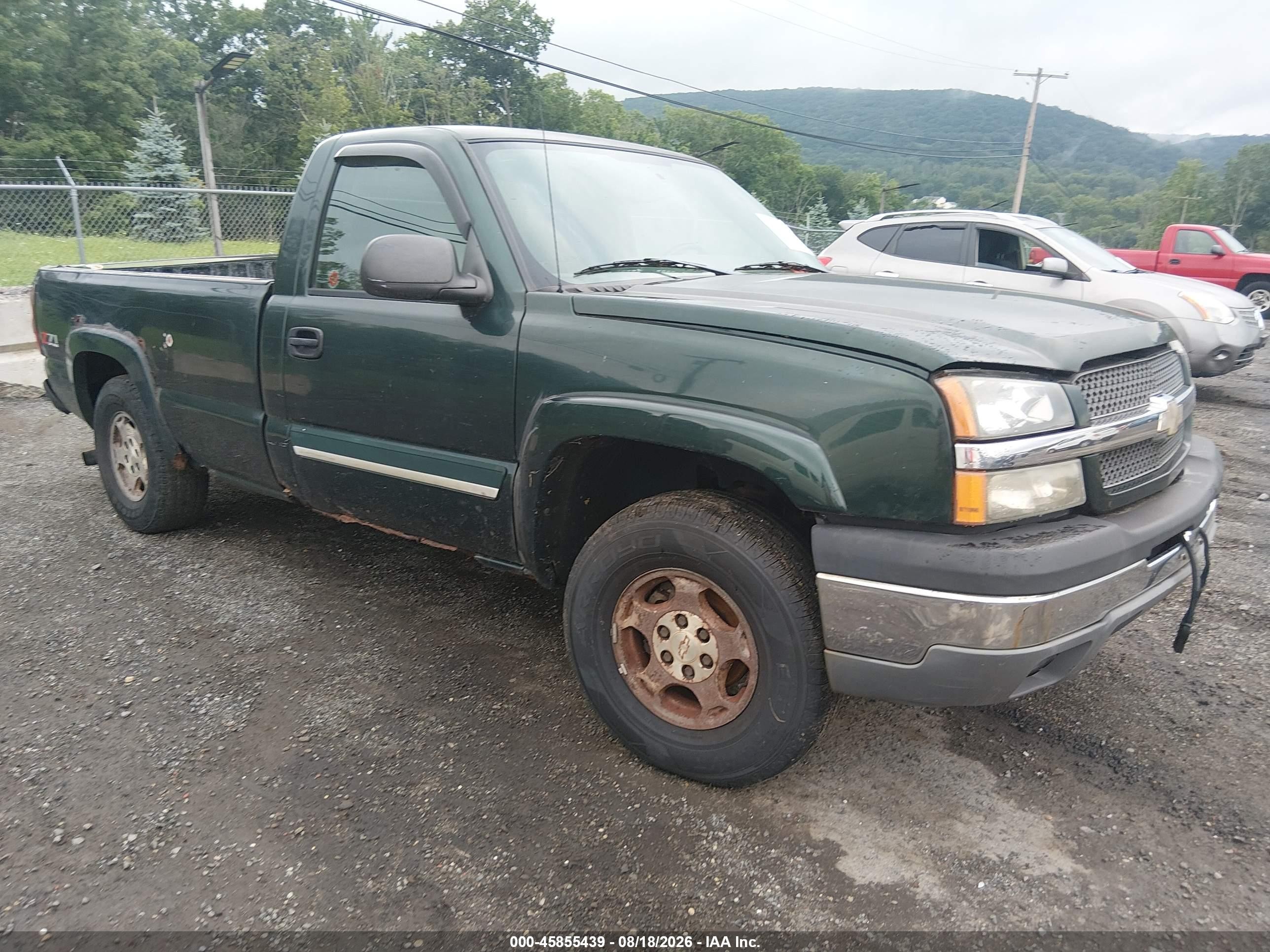2004 Chevrolet Silverado 1500 Z71 Green vin: 1GCEK14T34Z288365
