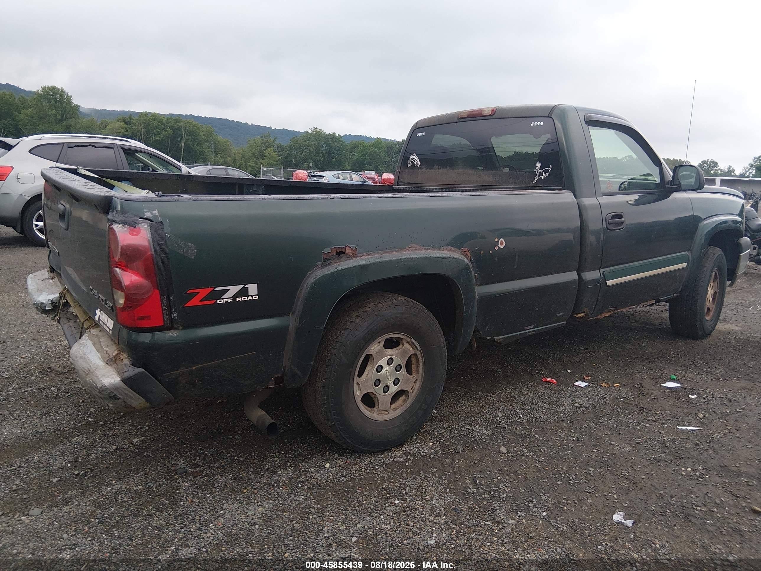 2004 Chevrolet Silverado 1500 Z71 Green vin: 1GCEK14T34Z288365
