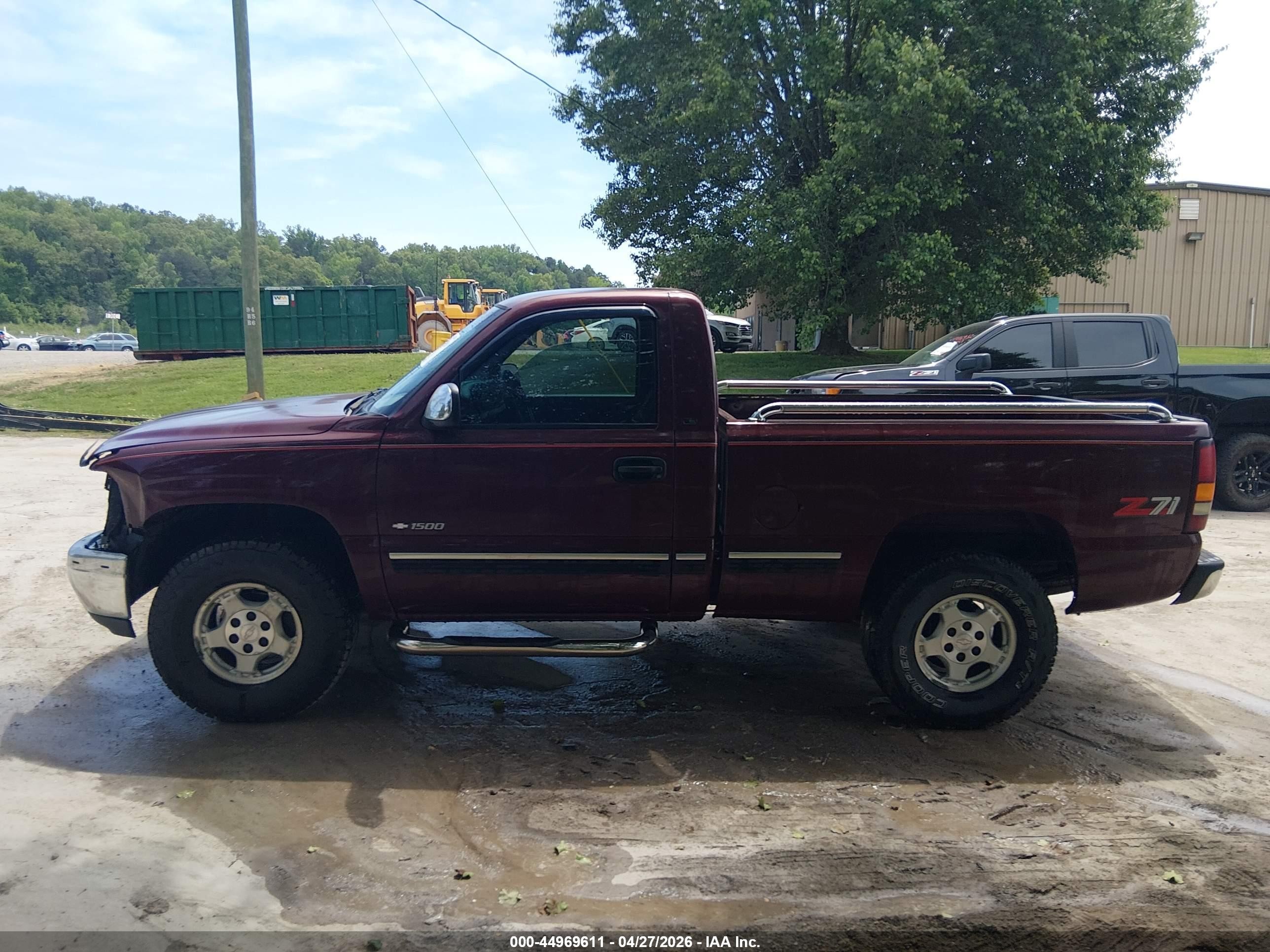 2000 Chevrolet Silverado 1500 Ls Red vin: 1GCEK14T3YZ285357