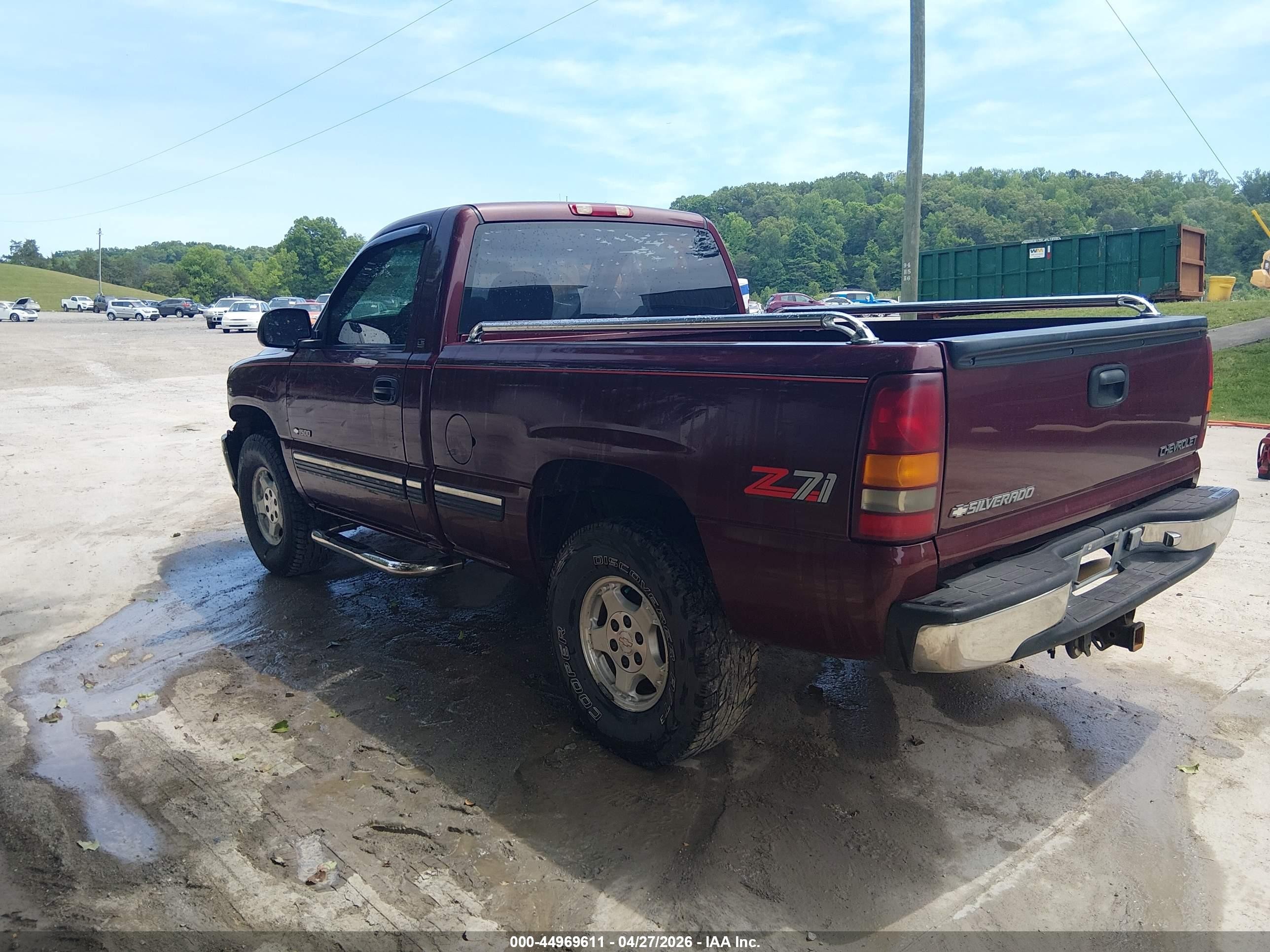 2000 Chevrolet Silverado 1500 Ls Red vin: 1GCEK14T3YZ285357