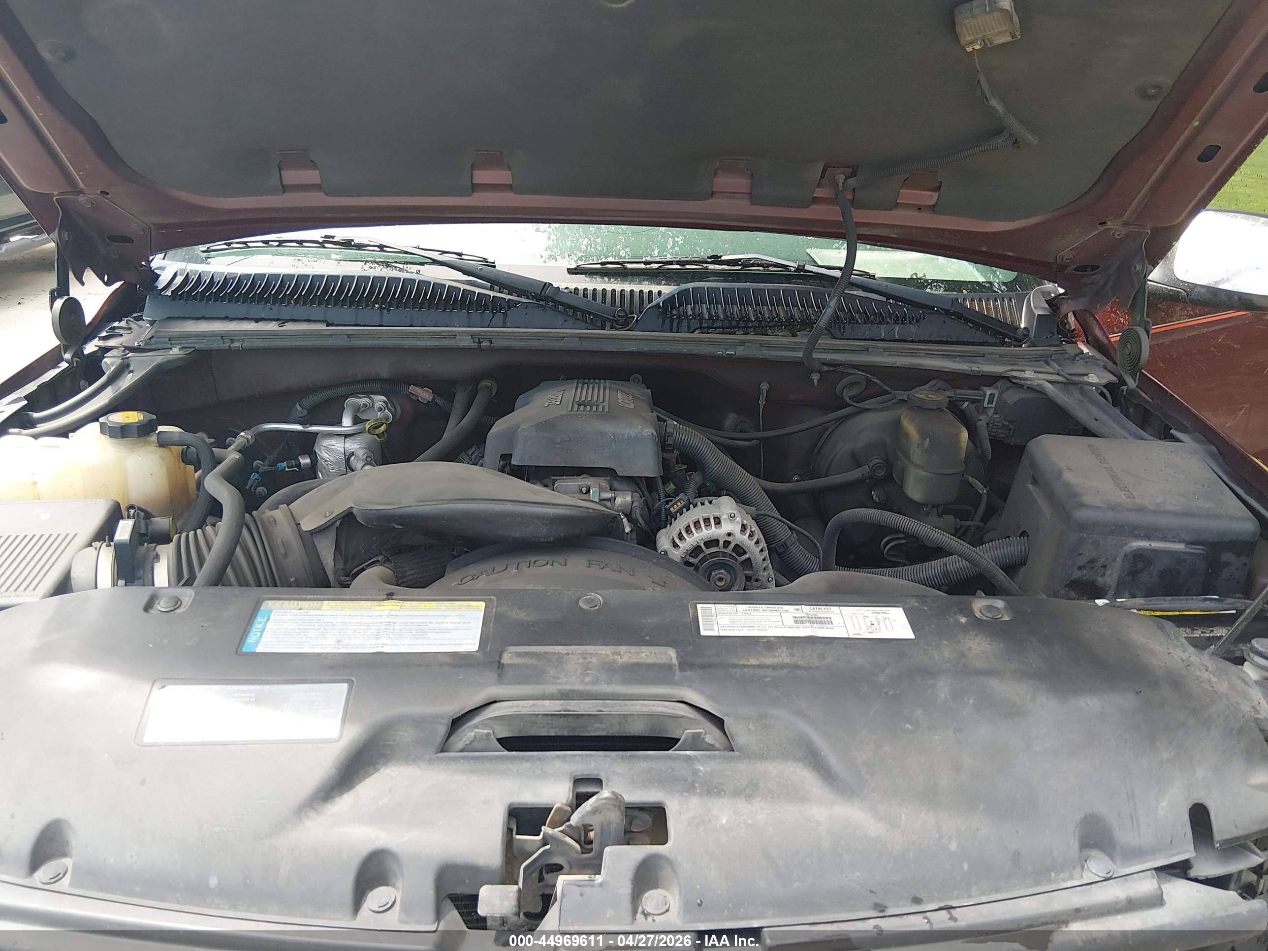 2000 Chevrolet Silverado 1500 Ls Red vin: 1GCEK14T3YZ285357