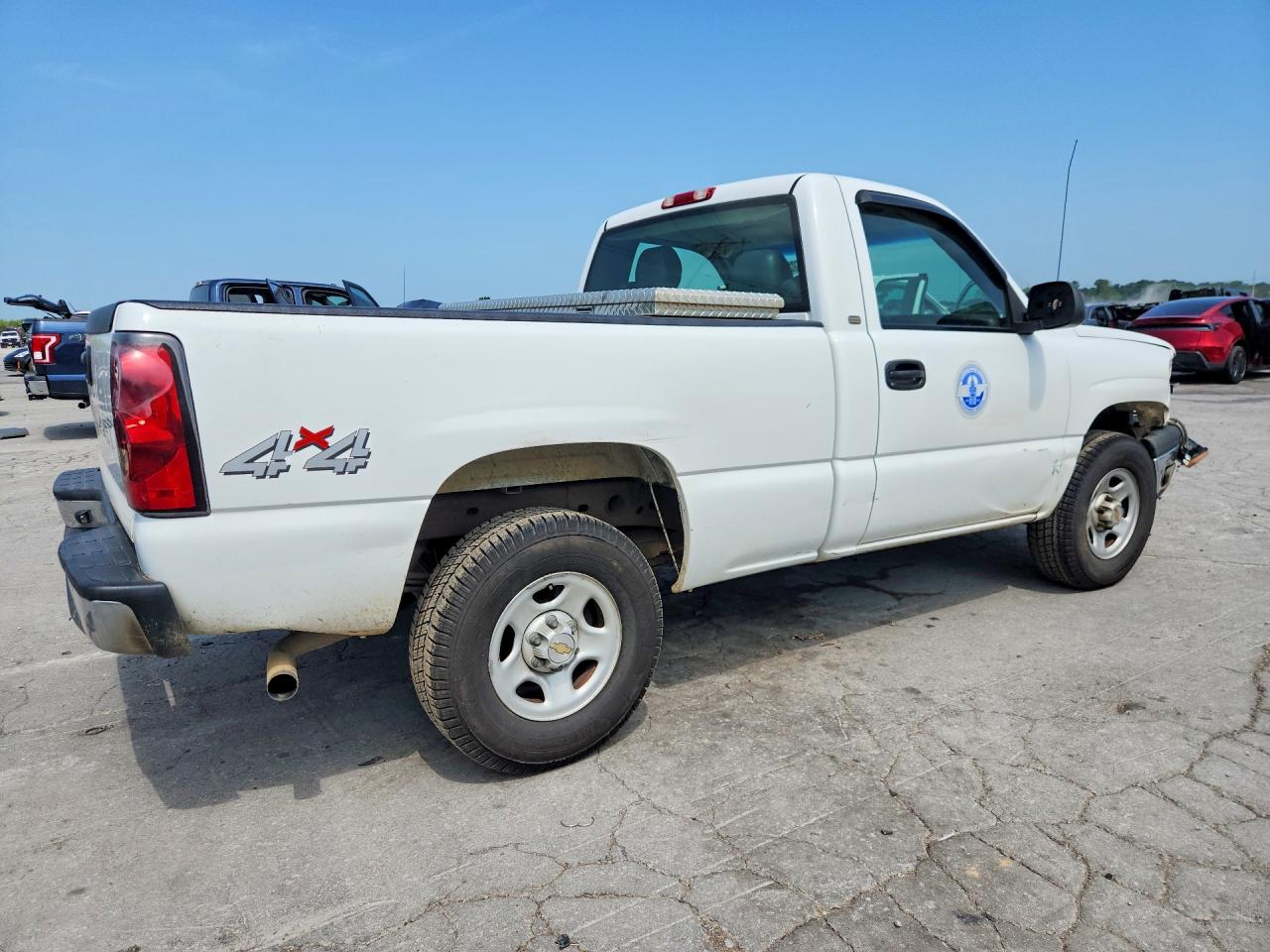 2003 Chevrolet Silverado K1500 White vin: 1GCEK14T43Z265868