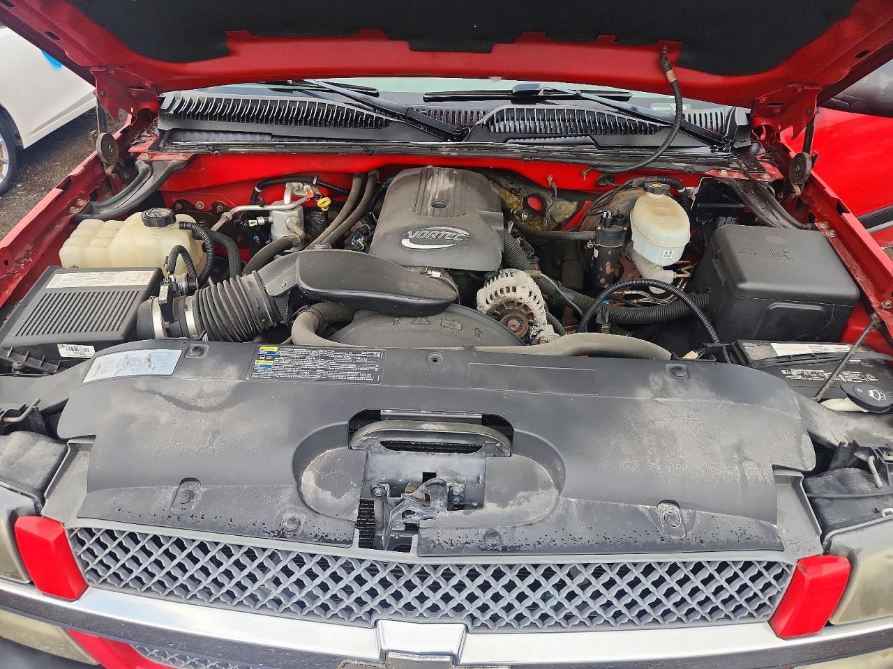 2004 Chevrolet Silverado K1500 Red vin: 1GCEK14T44Z307375