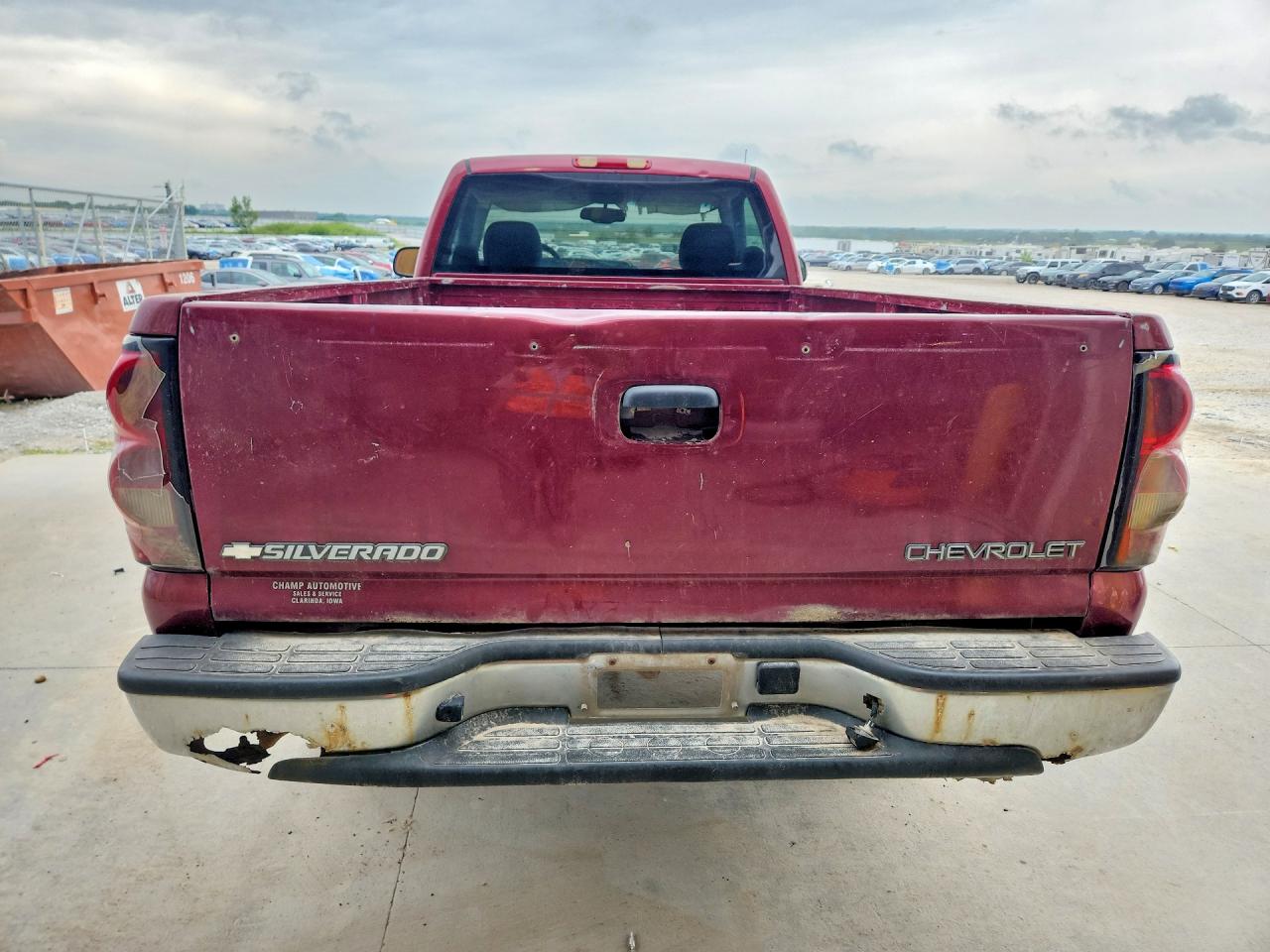 2004 Chevrolet Silverado K1500 Red vin: 1GCEK14T54E207356