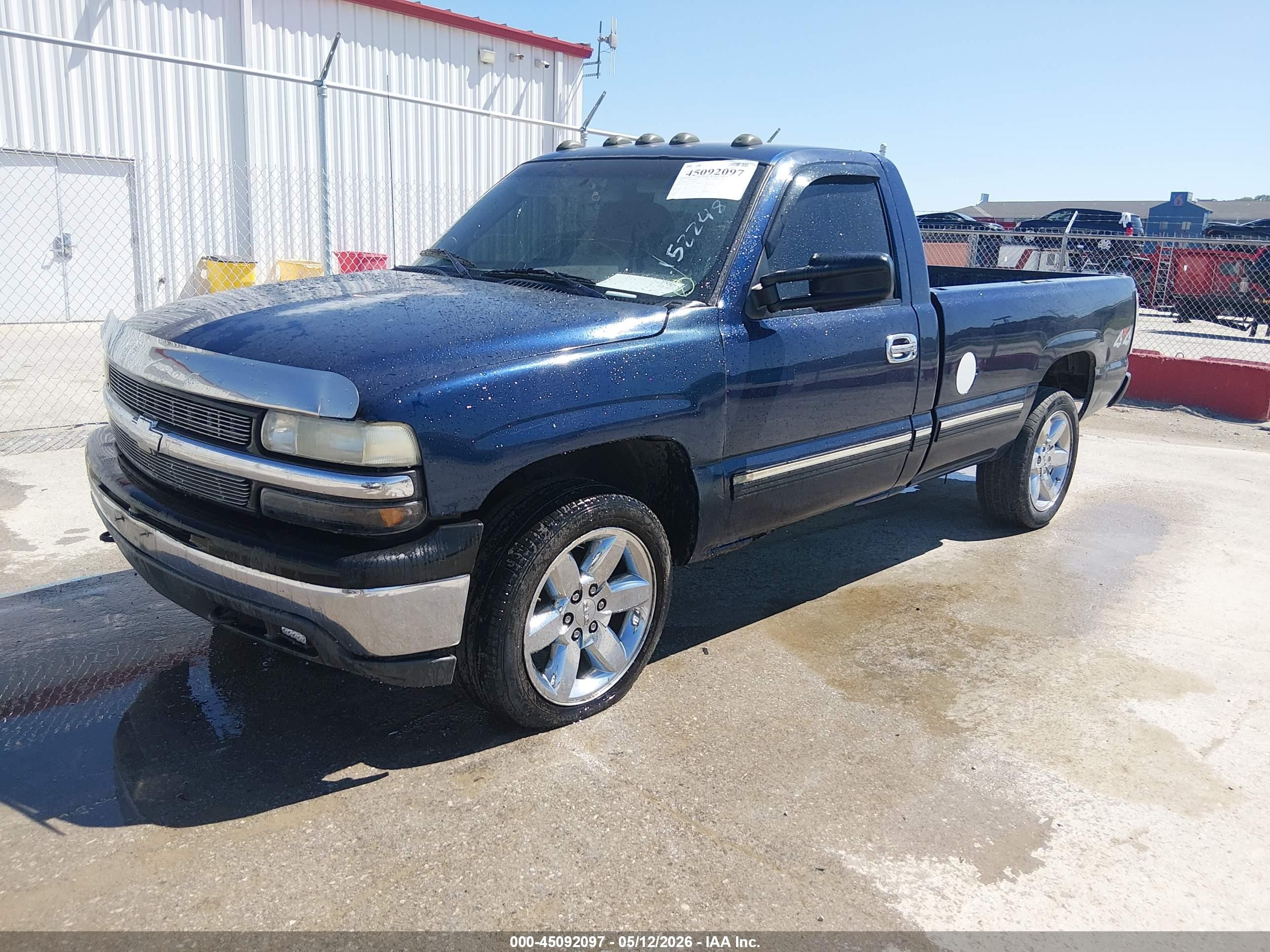 1999 Chevrolet Silverado 1500   Blue vin: 1GCEK14T5XE152248