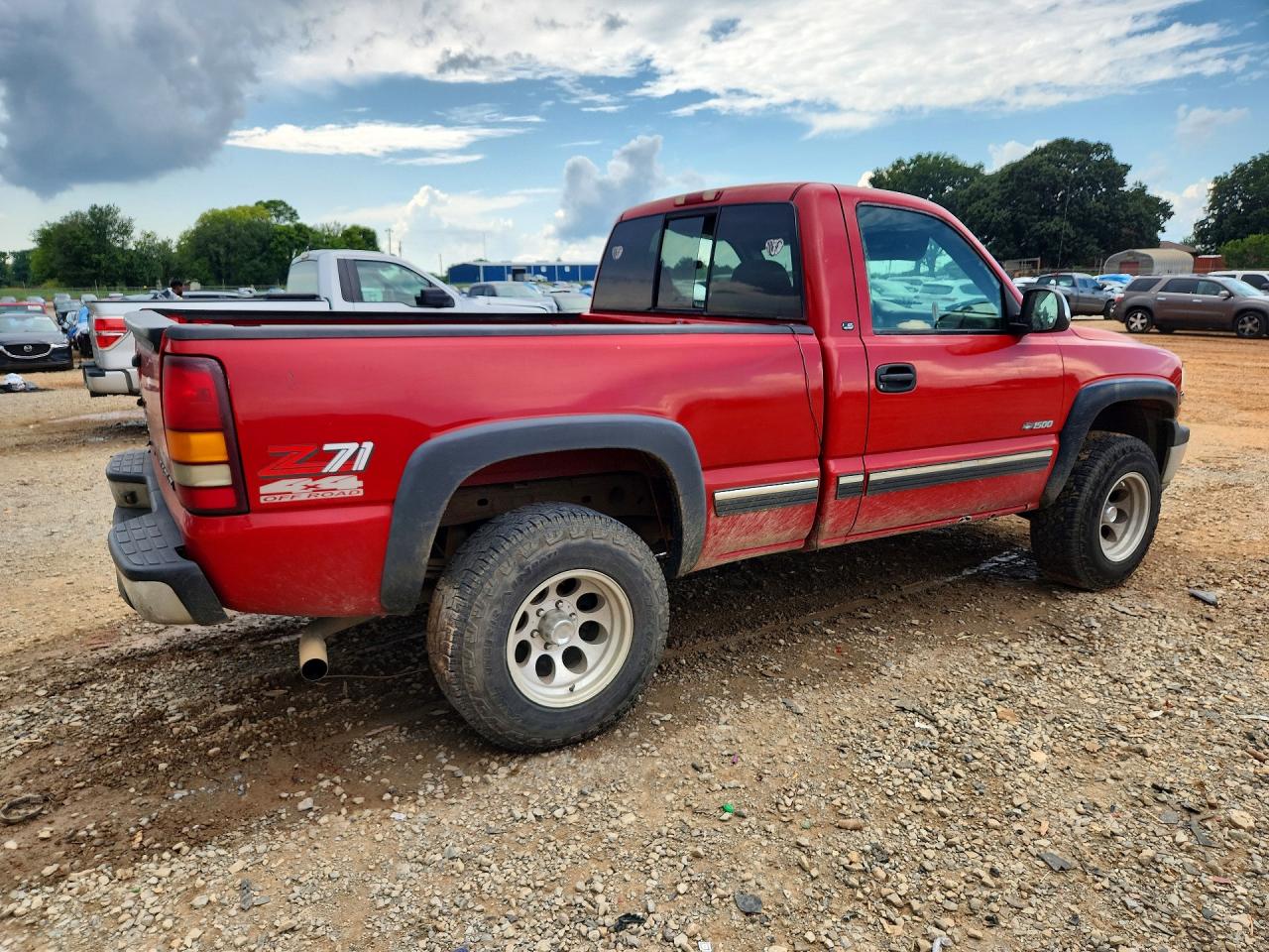2000 Chevrolet Silverado K1500 Red vin: 1GCEK14T5YZ166497