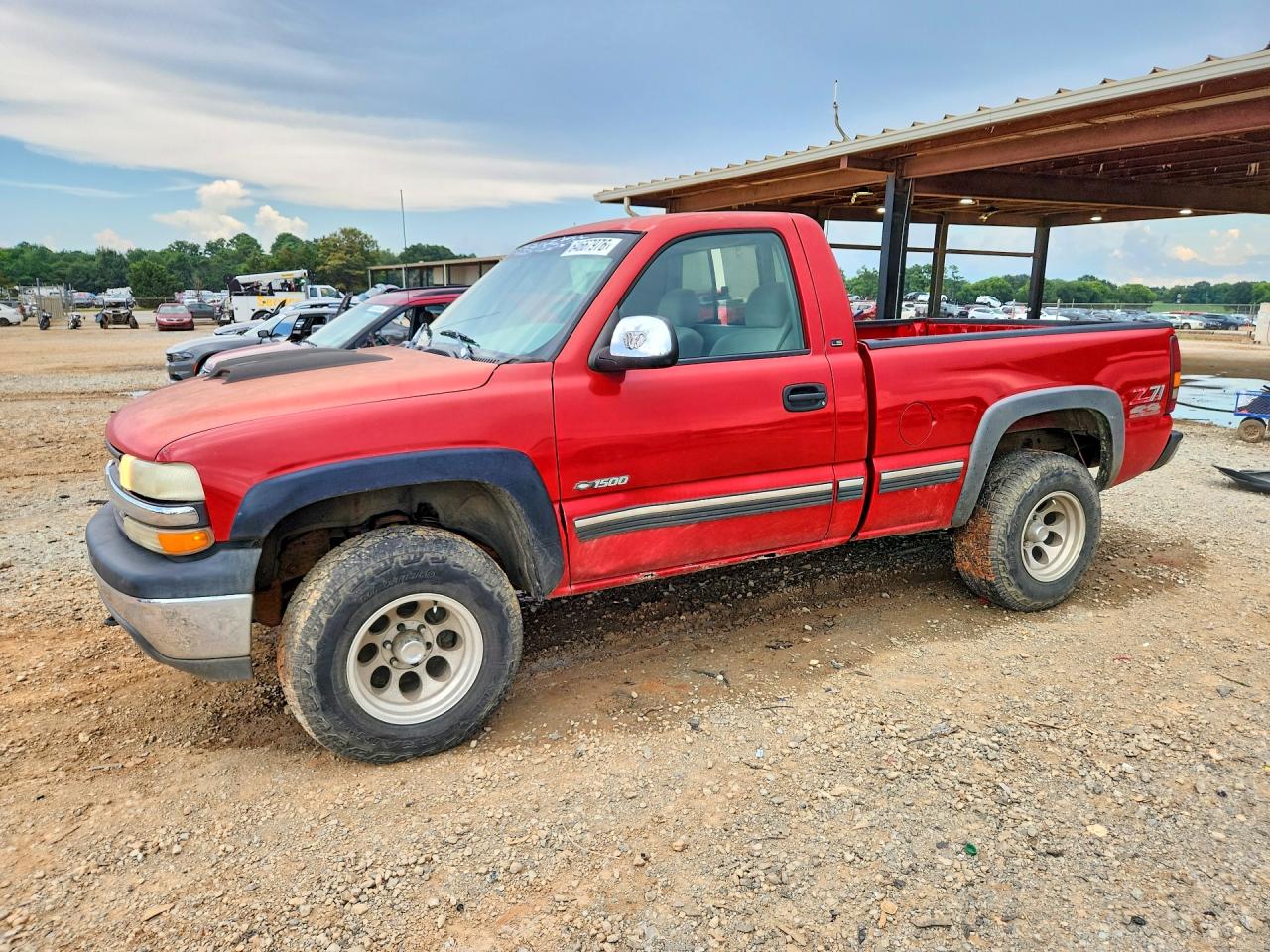 2000 Chevrolet Silverado K1500 Red vin: 1GCEK14T5YZ166497
