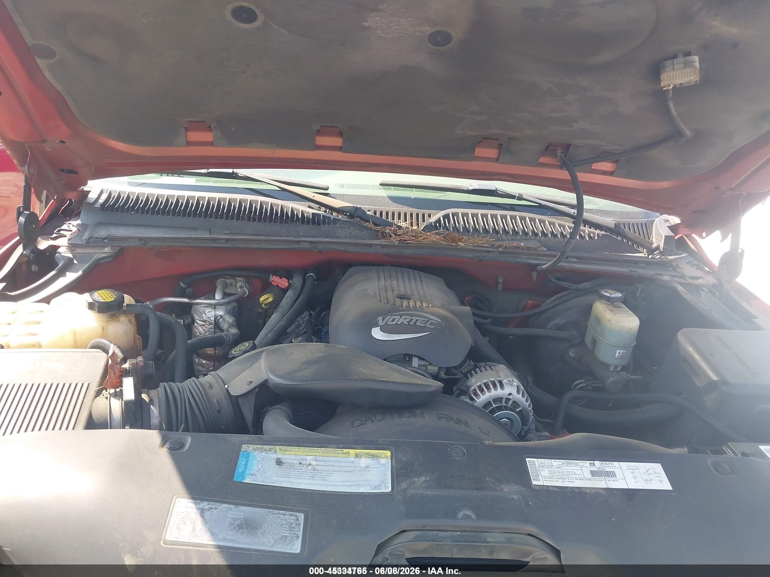 2001 Chevrolet Silverado 1500 Ls Orange vin: 1GCEK14T61Z288047