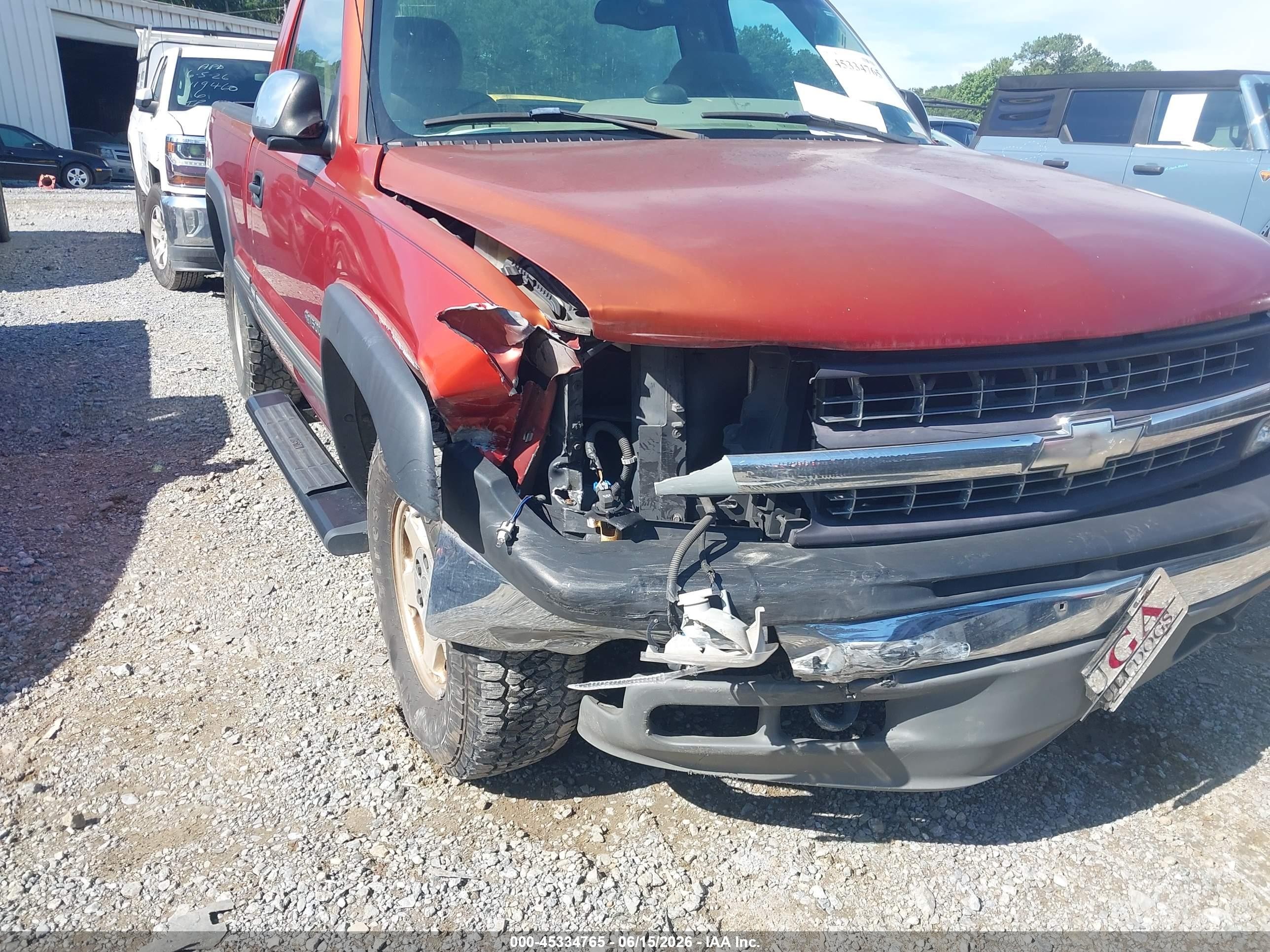 2001 Chevrolet Silverado 1500 Ls Orange vin: 1GCEK14T61Z288047