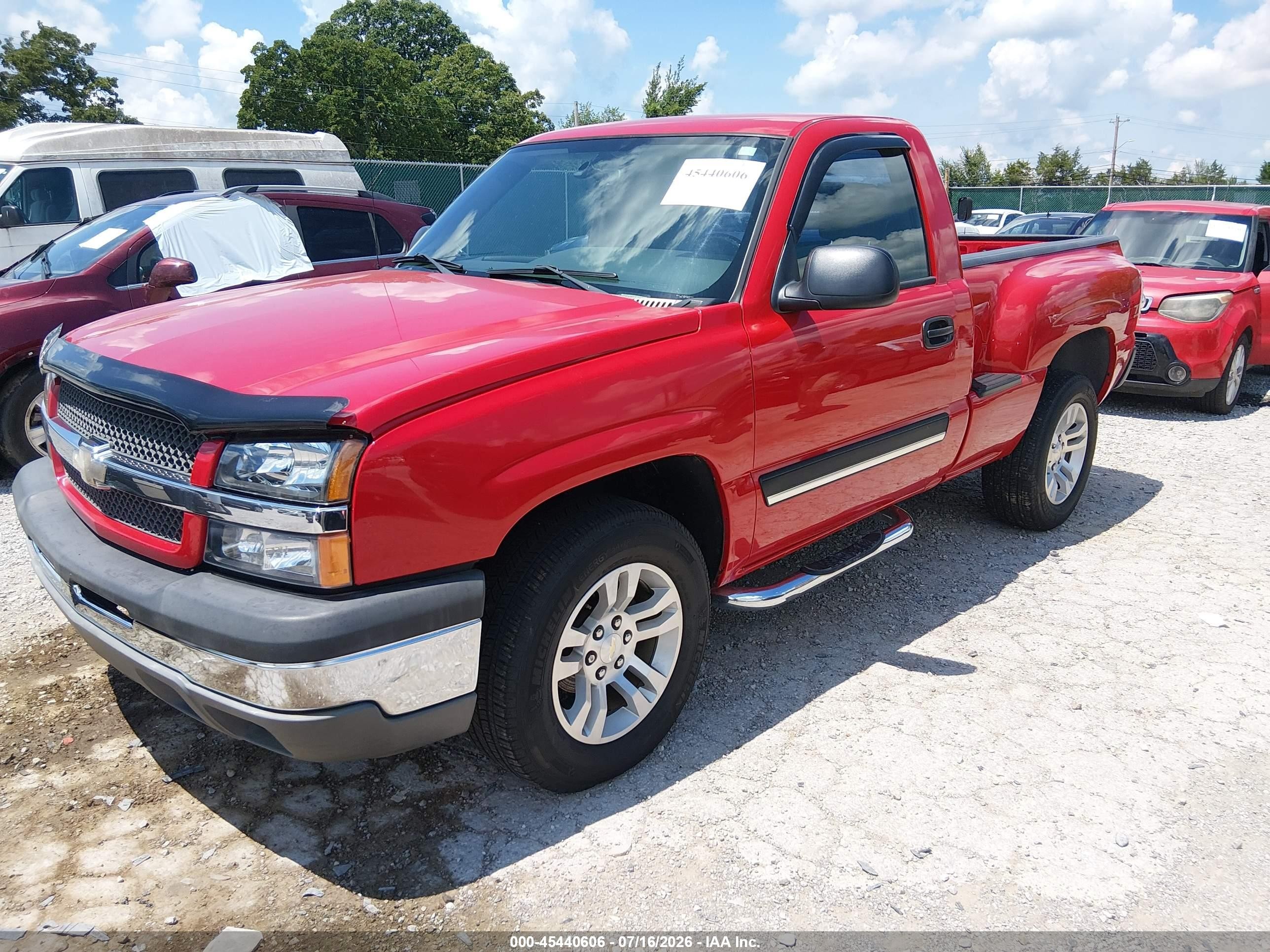 2004 Chevrolet Silverado 1500 Z71 Red vin: 1GCEK14T74Z169170