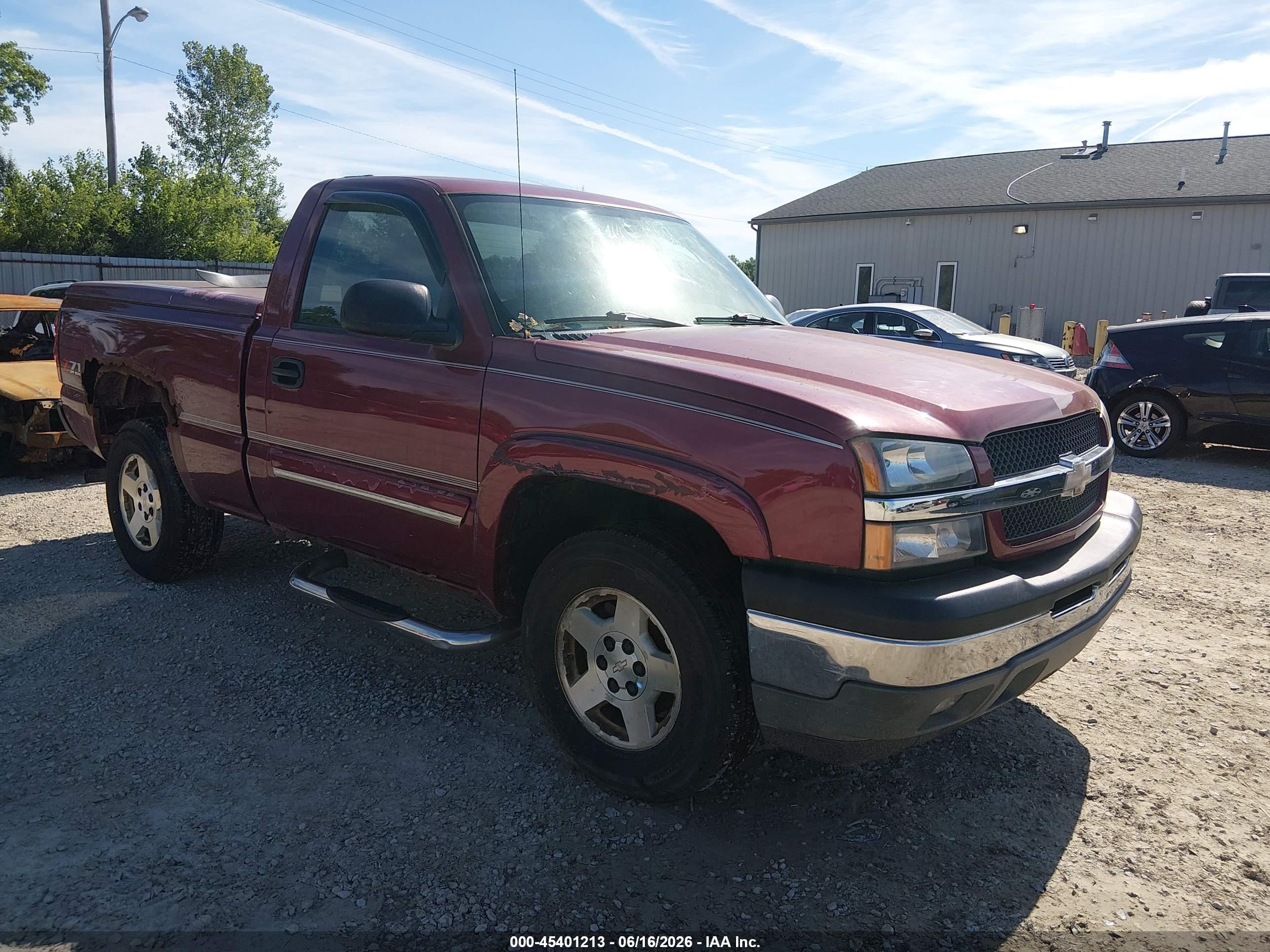 2005 Chevrolet Silverado 1500 Z71 Red vin: 1GCEK14T75Z181692