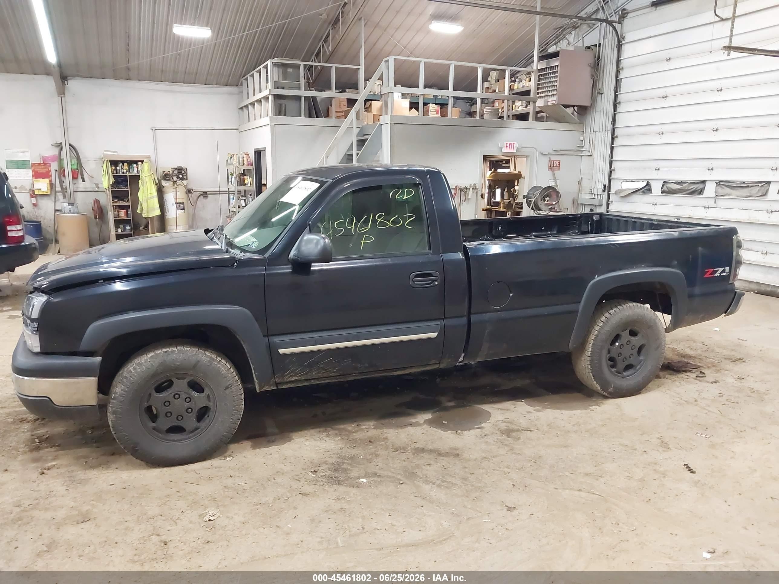 2004 Chevrolet Silverado 1500 Z71 Black vin: 1GCEK14T84Z340542
