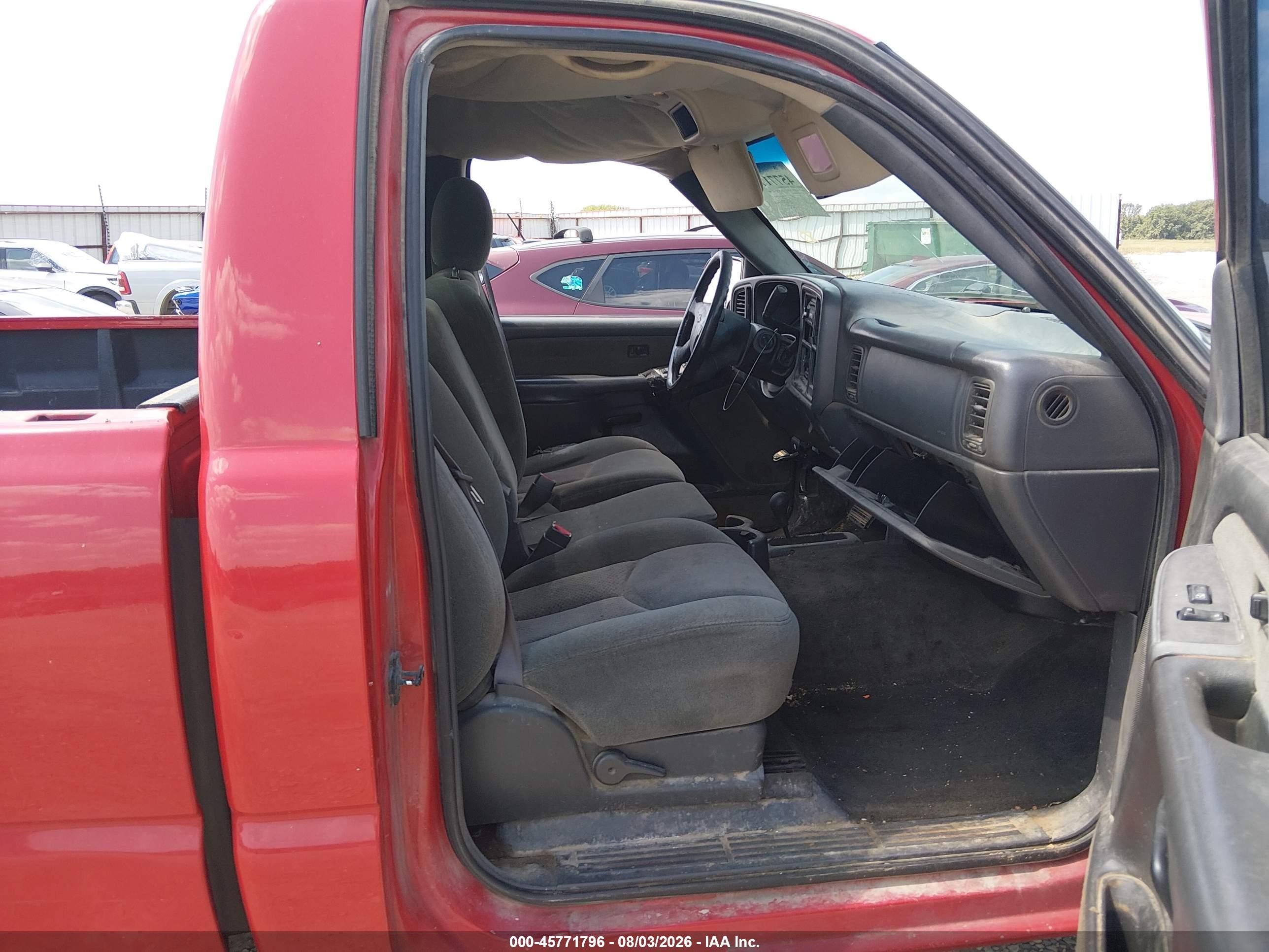 2003 Chevrolet Silverado 1500 Ls Red vin: 1GCEK14T93E377217