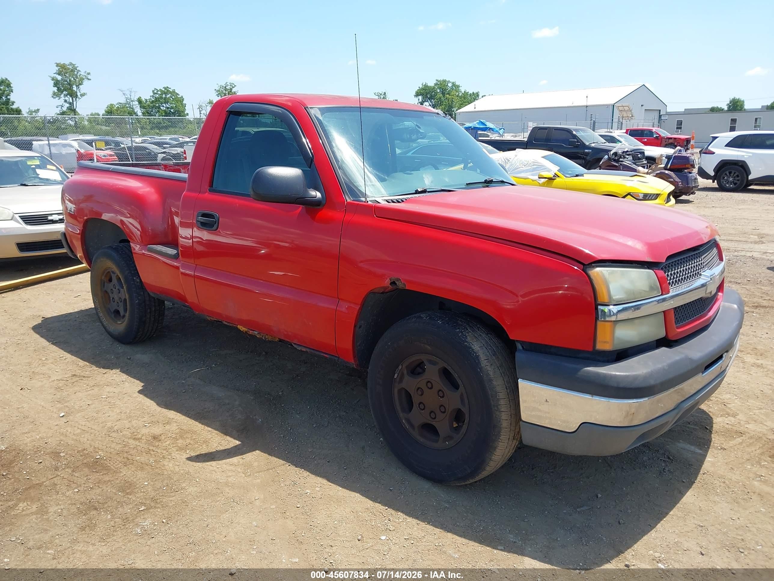 2004 Chevrolet Silverado 1500 Z71 Red vin: 1GCEK14T94Z187783