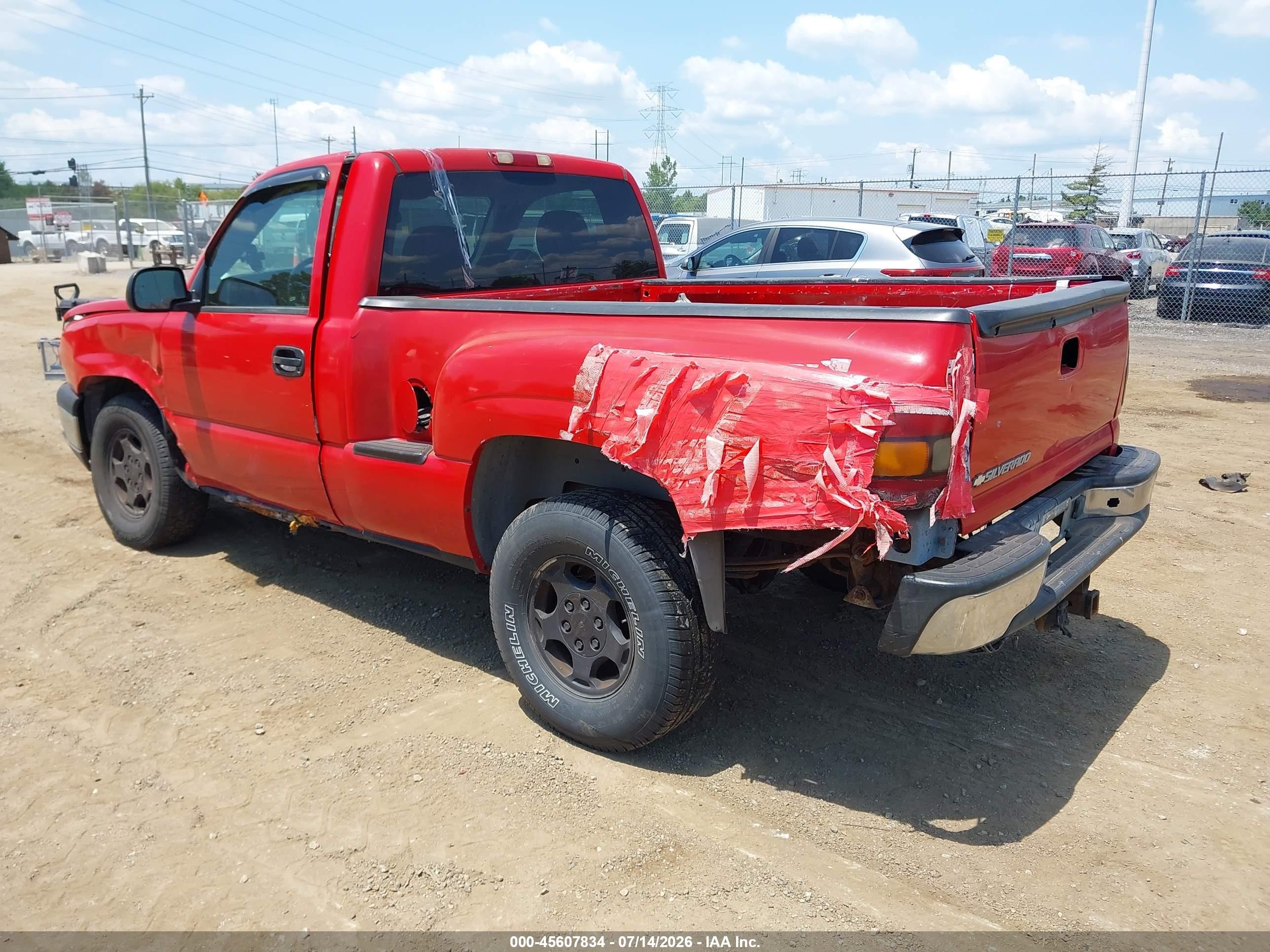 2004 Chevrolet Silverado 1500 Z71 Red vin: 1GCEK14T94Z187783