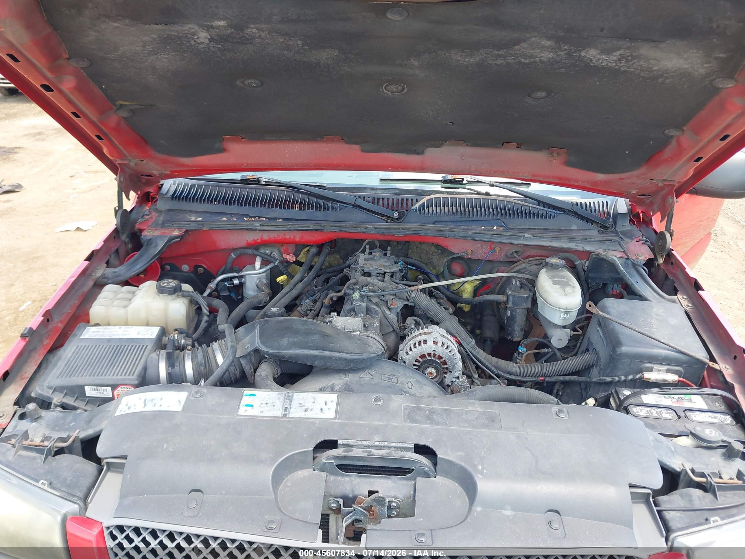 2004 Chevrolet Silverado 1500 Z71 Red vin: 1GCEK14T94Z187783