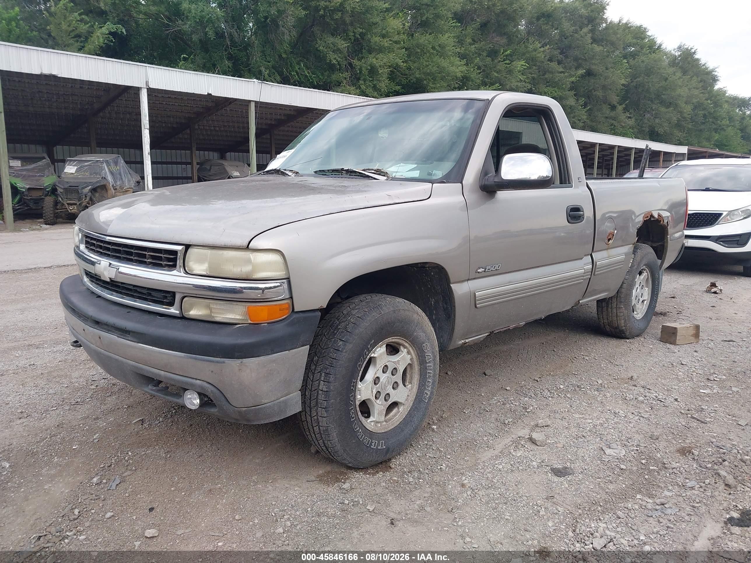 1999 Chevrolet Silverado 1500 Ls Gold vin: 1GCEK14TXXZ112059